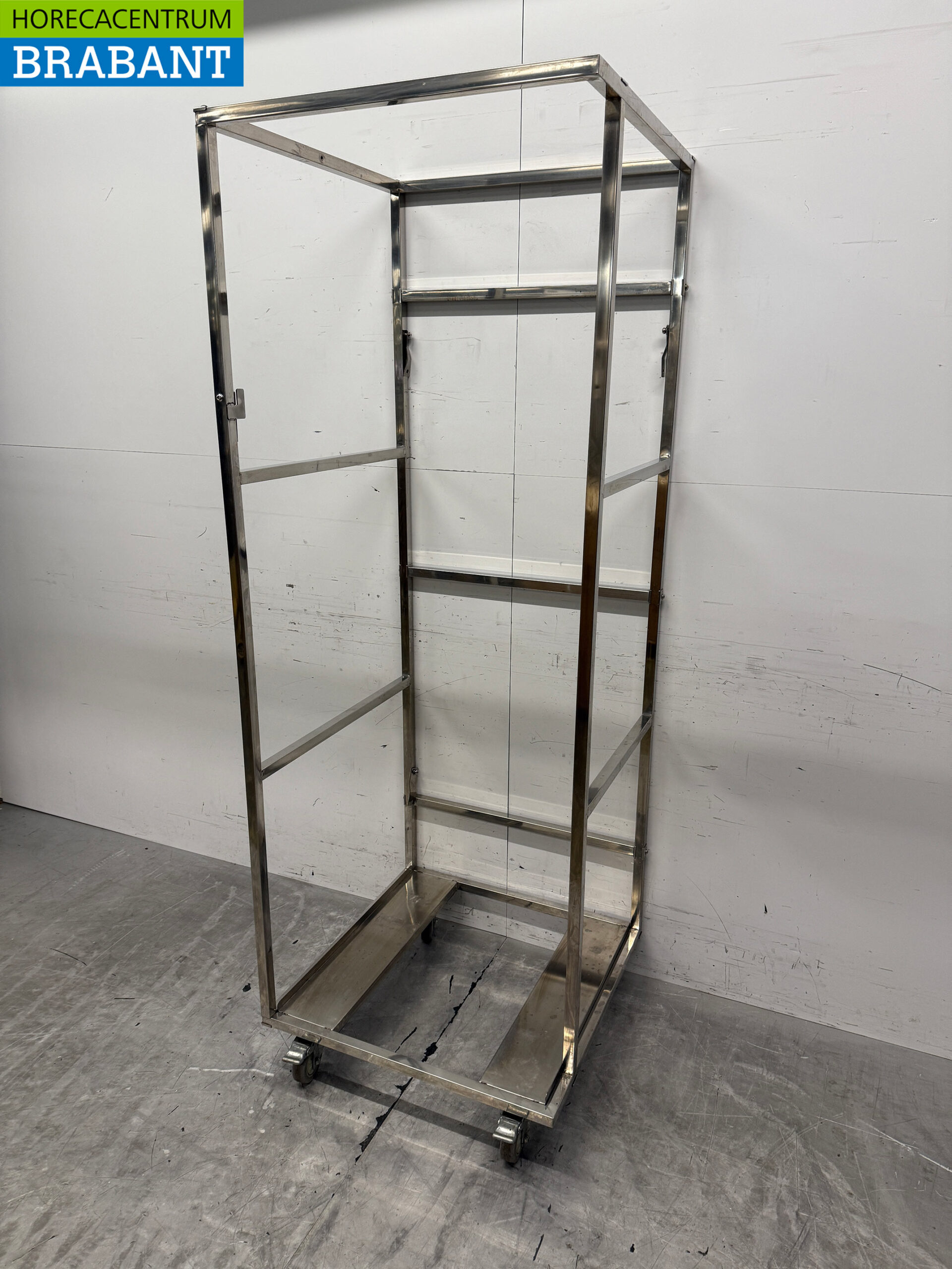 Gekühlter Transportwagen aus Edelstahl 69 x 69 x 195,5 cm Catering – Bild 2