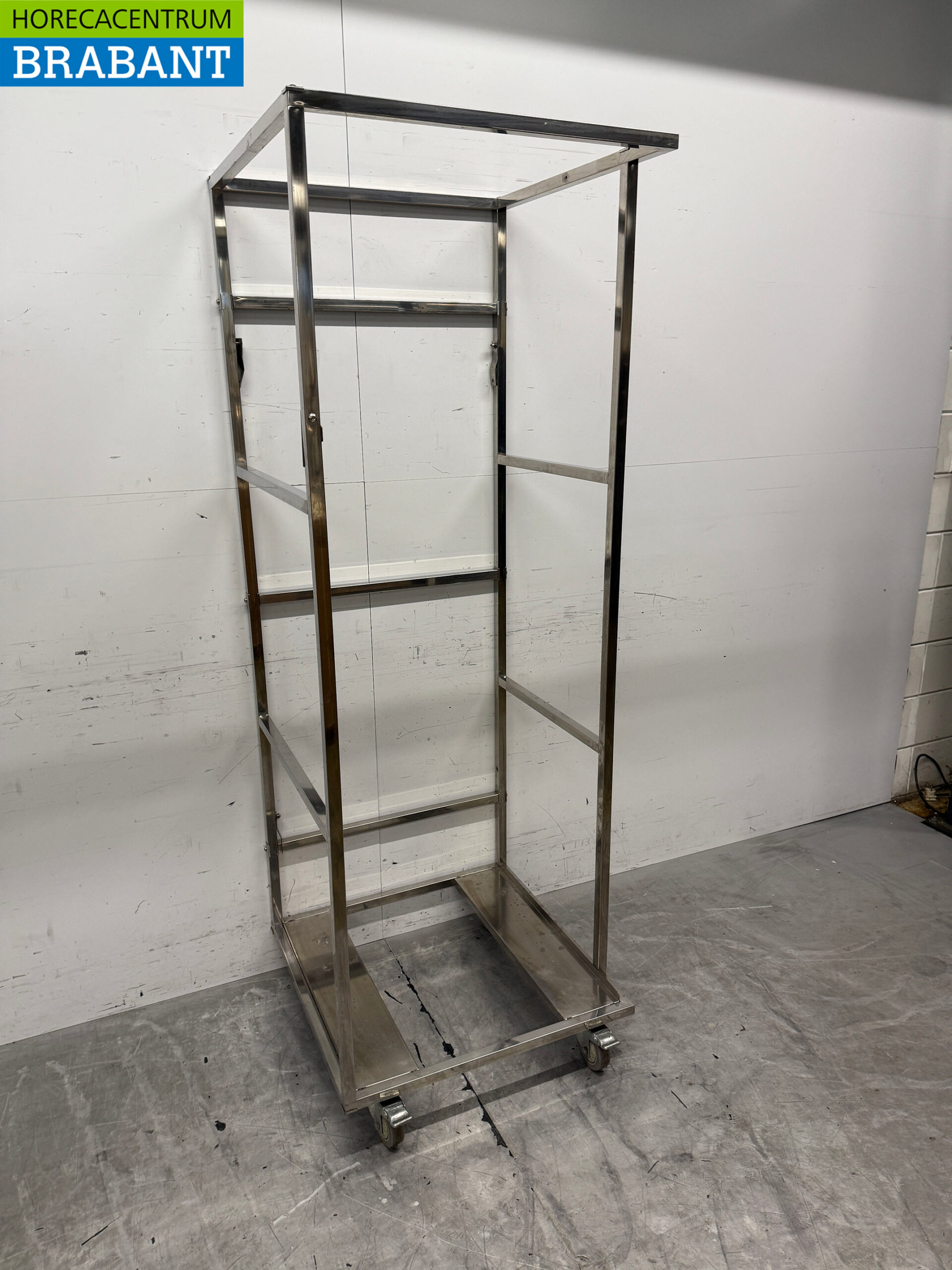 Gekühlter Transportwagen aus Edelstahl 69 x 69 x 195,5 cm Catering – Bild 3