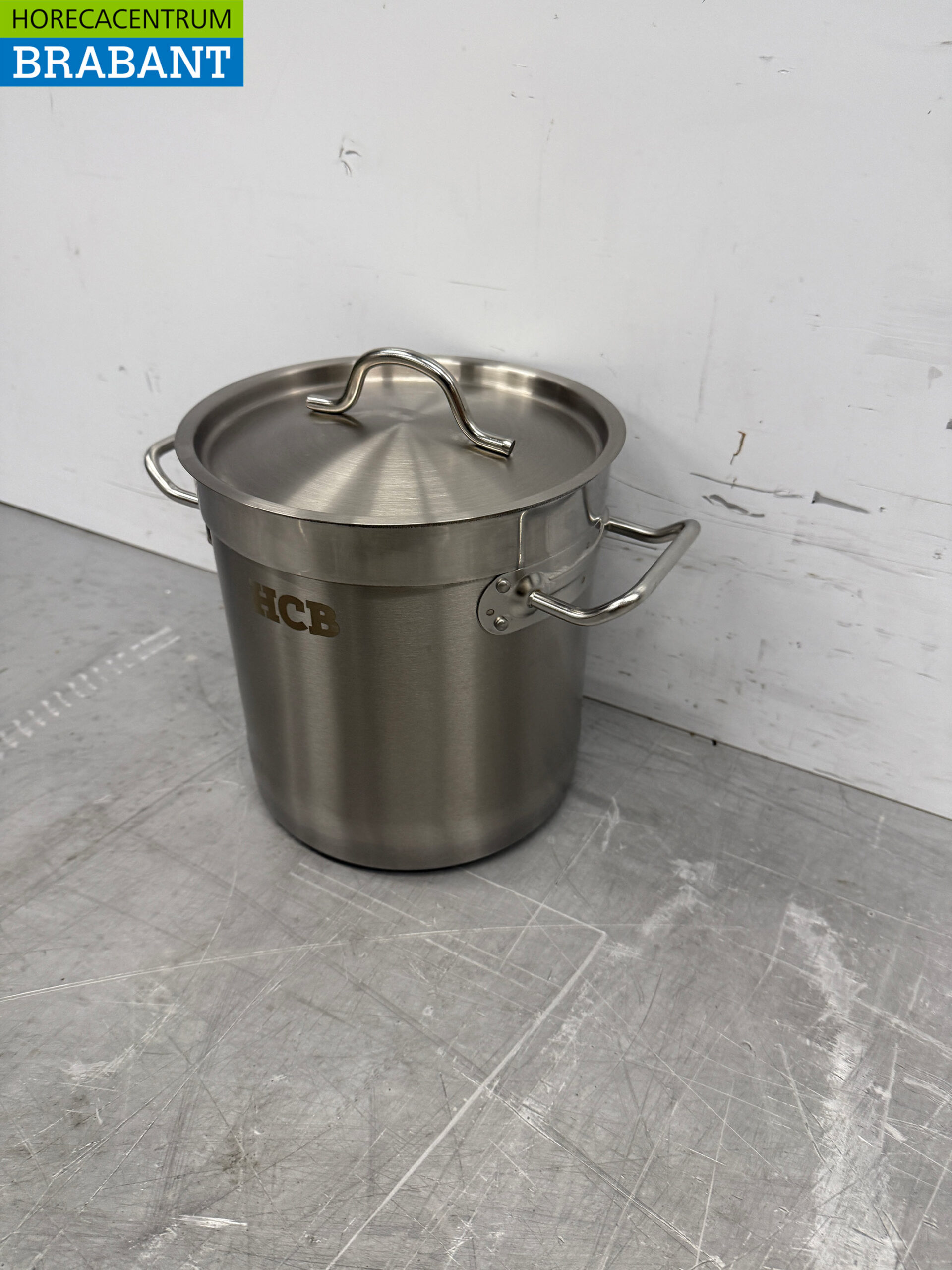 Edelstahl Suppentopf Kochtopf Induktion 20 x 20 cm 6 Liter Catering – Bild 2