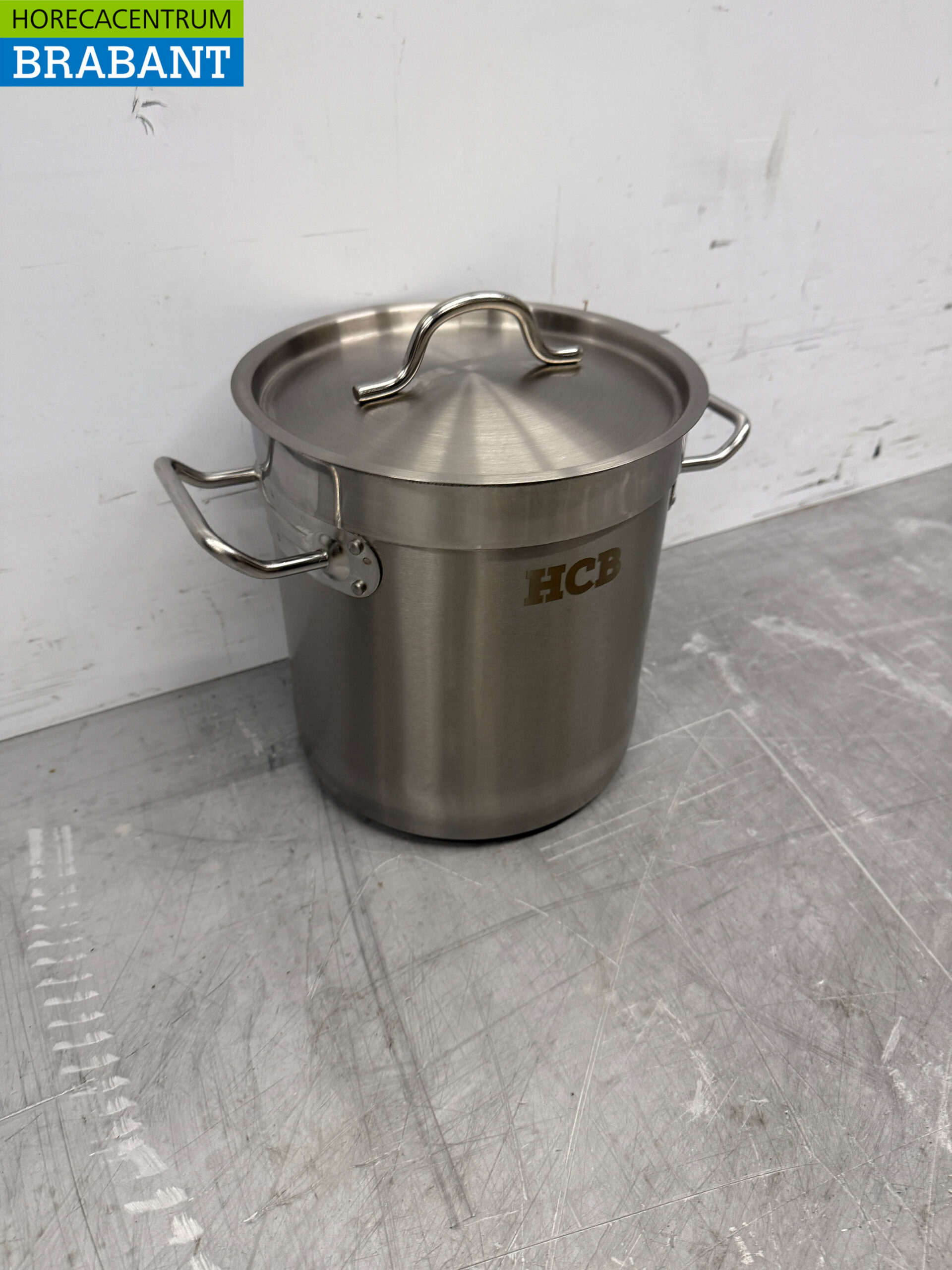 Edelstahl Suppentopf Kochtopf Induktion 20 x 20 cm 6 Liter Catering – Bild 3