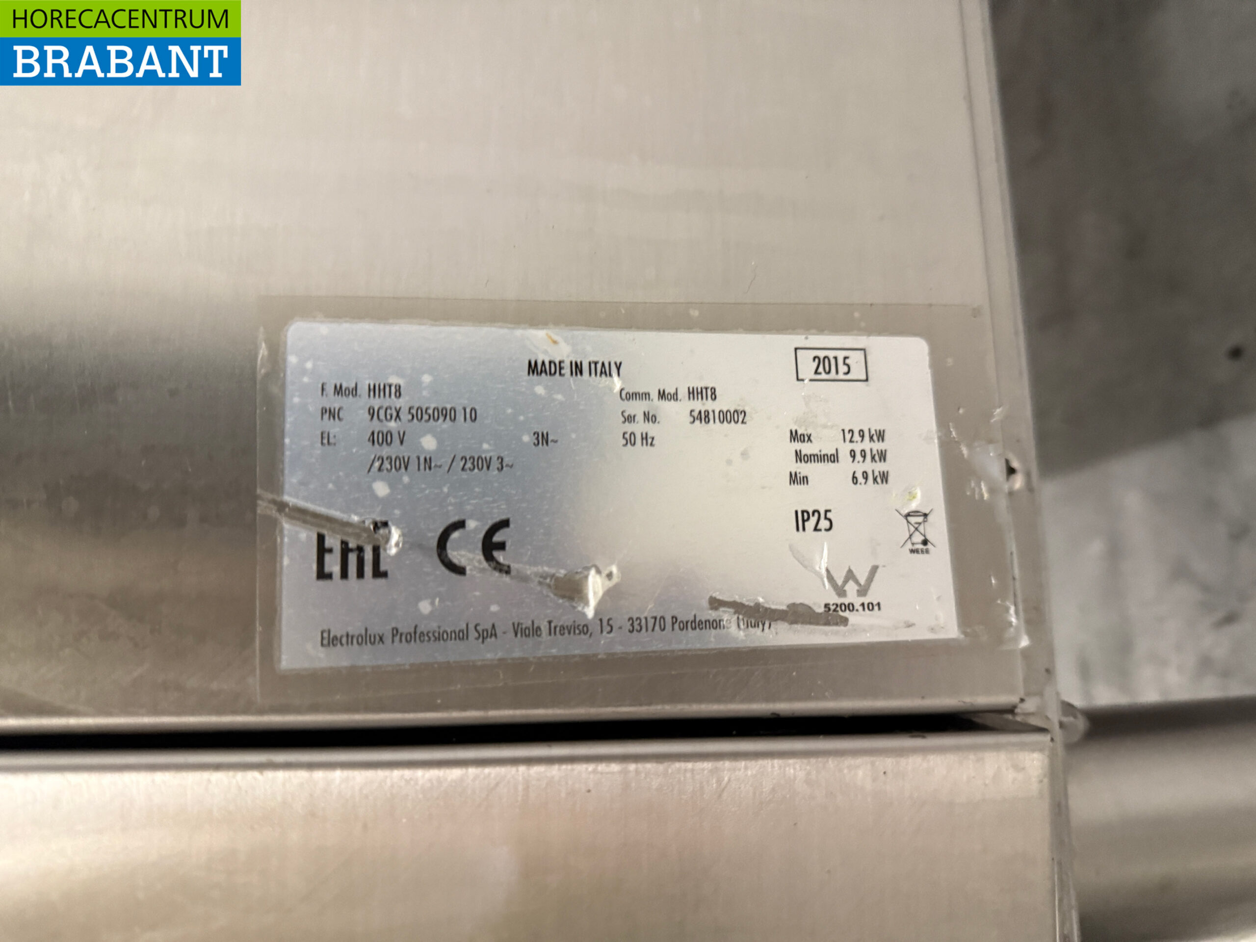 Edelstahl-Geschirrspüler Zanussi HHT8 Sliding 400V Catering – Bild 7