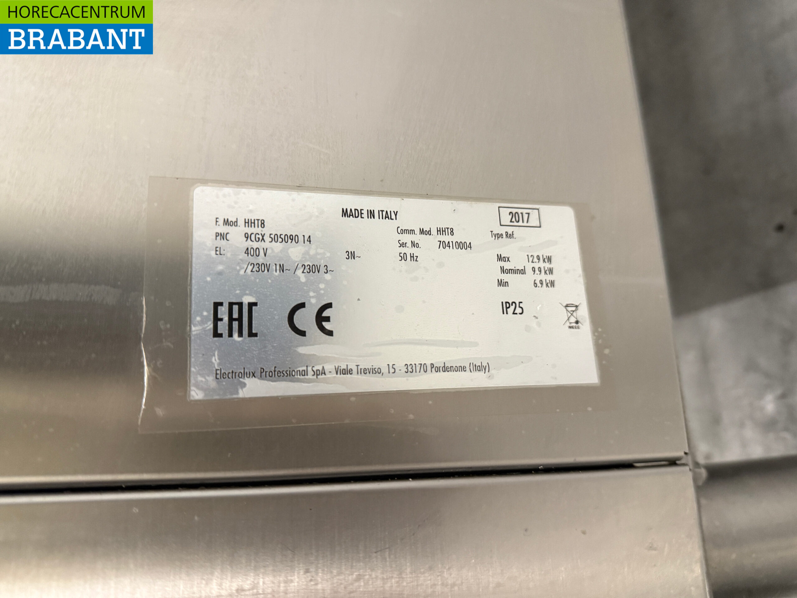 Edelstahl-Geschirrspüler Zanussi HHT8 Sliding 400V Catering – Bild 7