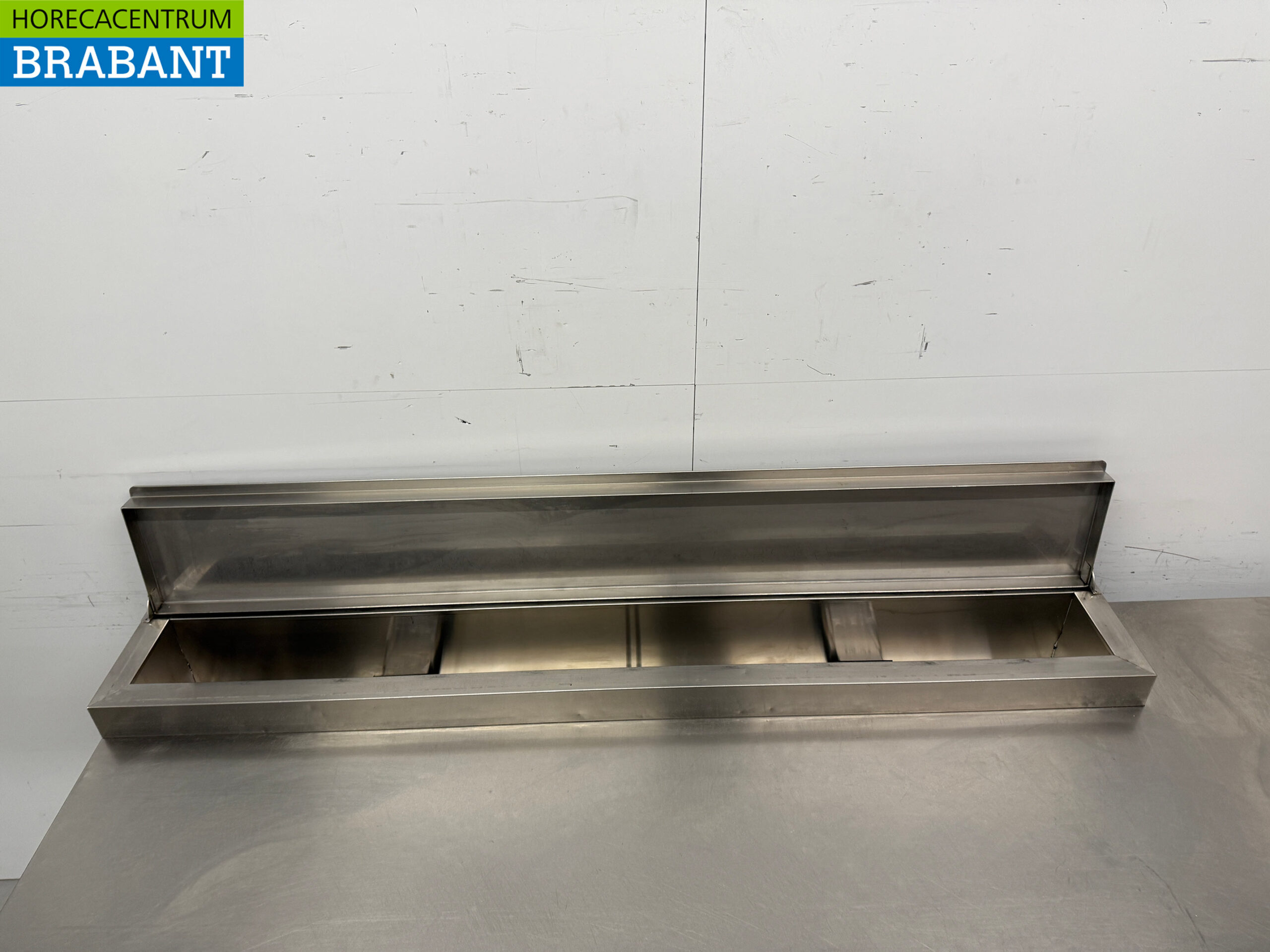 Edelstahl Diamond Gekühlte Werkbank mit Salatiere 4 Türen 219 cm 230V Horeca – Bild 4