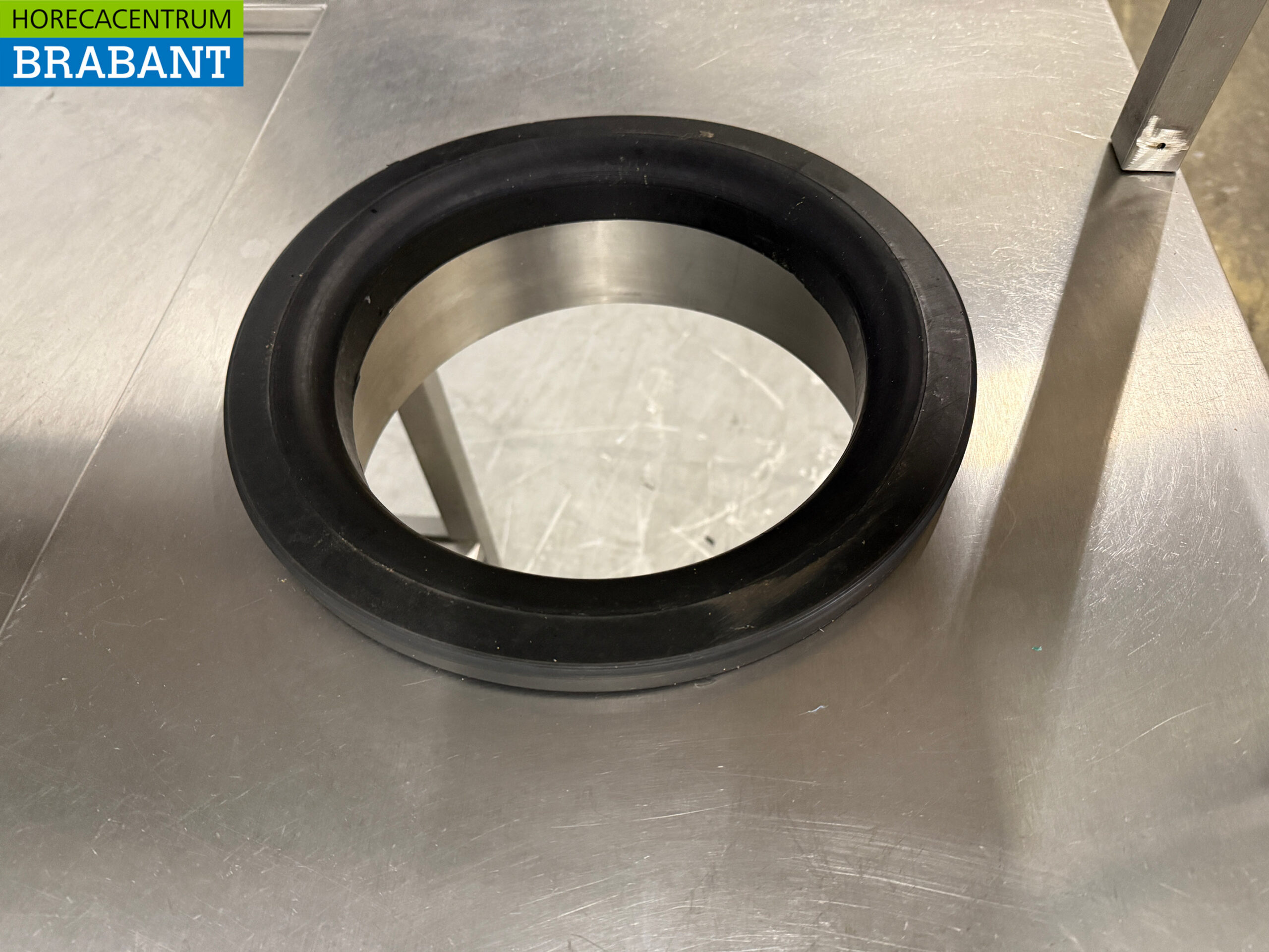 Edelstahl Versorgungstisch Abräumtisch mit Abfallloch 242 x 120 x 90,5 cm Catering – Bild 4