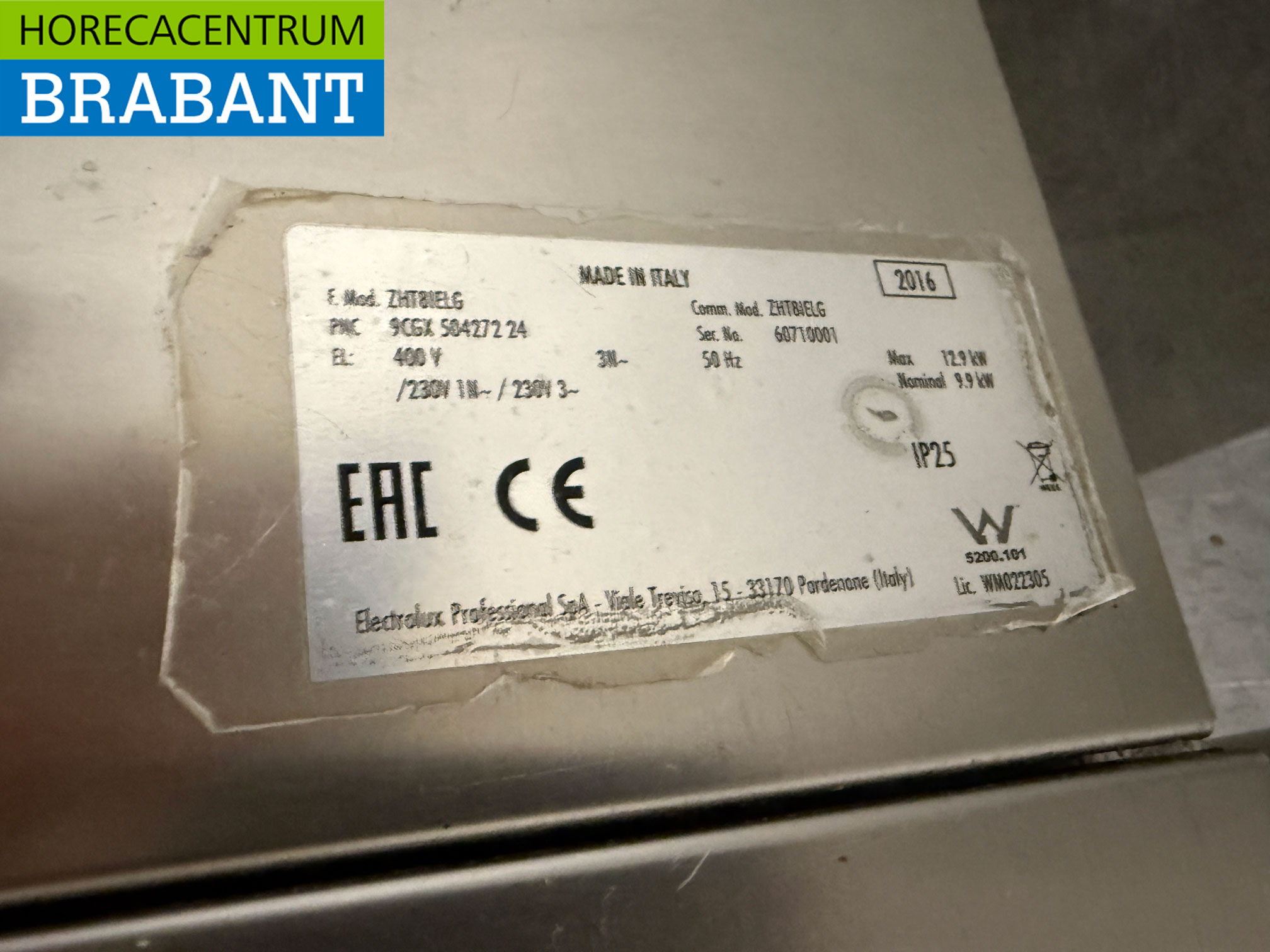 Edelstahl-Geschirrspüler Zanussi HHT8 Sliding 400V Catering – Bild 7