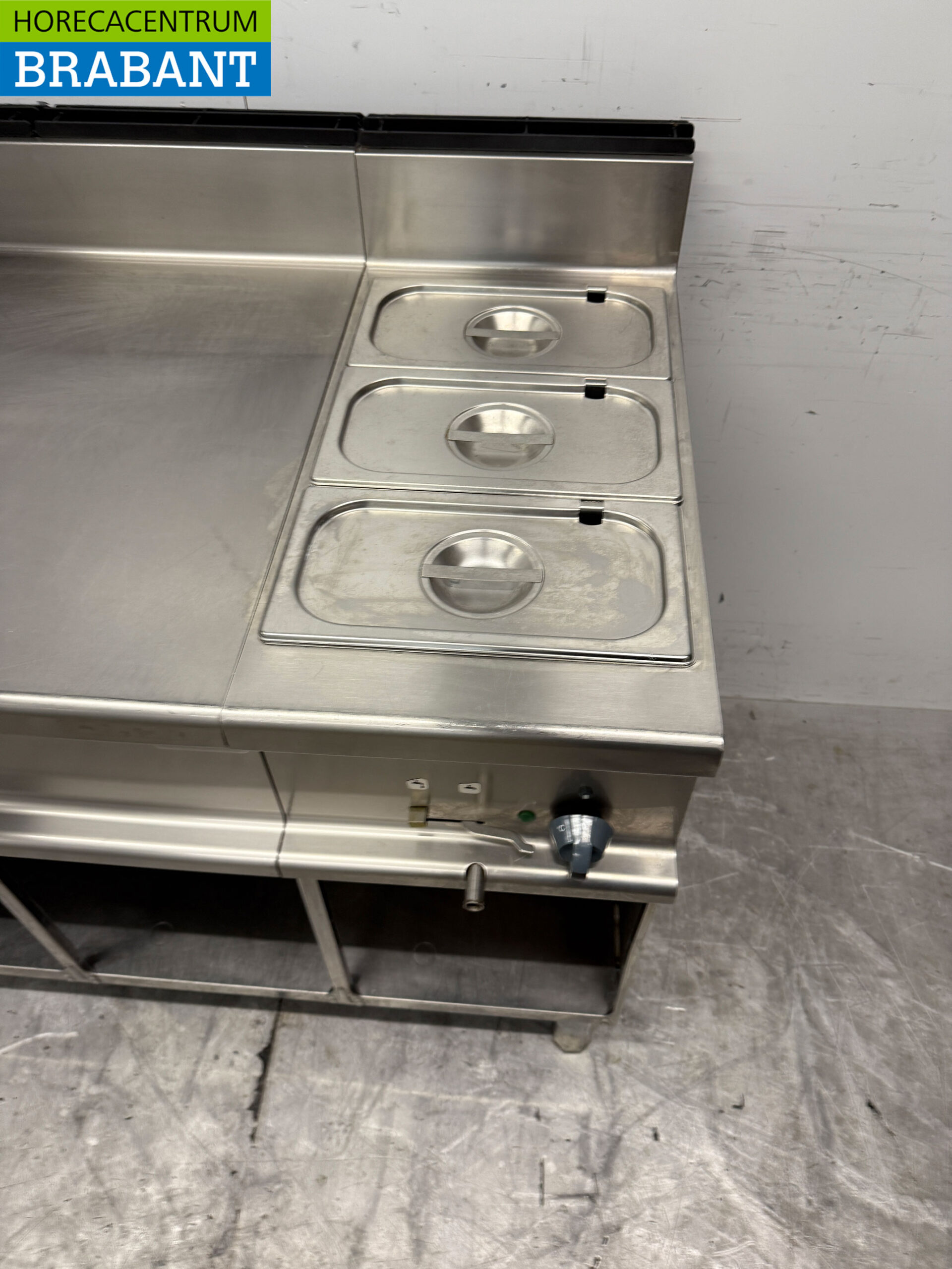 Edelstahl Alpeninox Jalousiegerät mit Bain Marie 1/1 GN 230V 105 cm Horeca – Bild 4