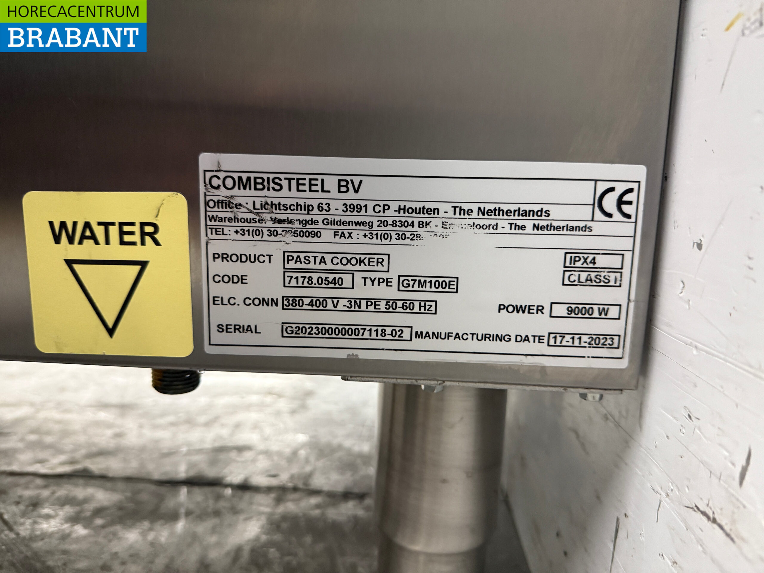 Edelstahl Combisteel Nudelkocher 18 Liter 3 Körbe 400V Horeca – Bild 6