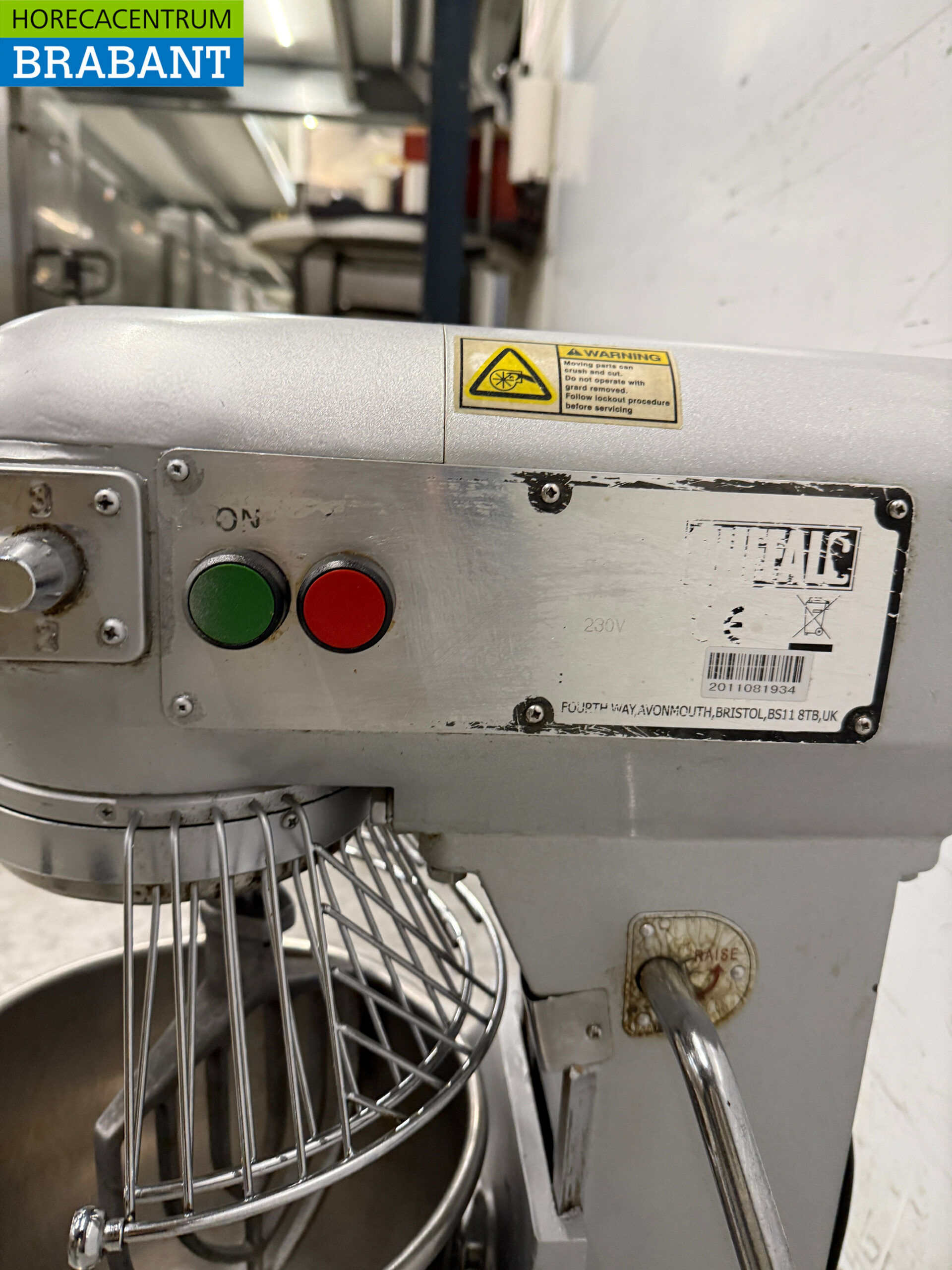 Buffalo Planet Mixer Mixer Edelstahlwanne 10 Liter 230V Horeca – Bild 5