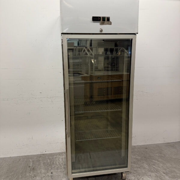 Edelstahl HCB Glastür Gefrierschrank Gefrierschrank mit Glastür 650 Liter 230V Horeca