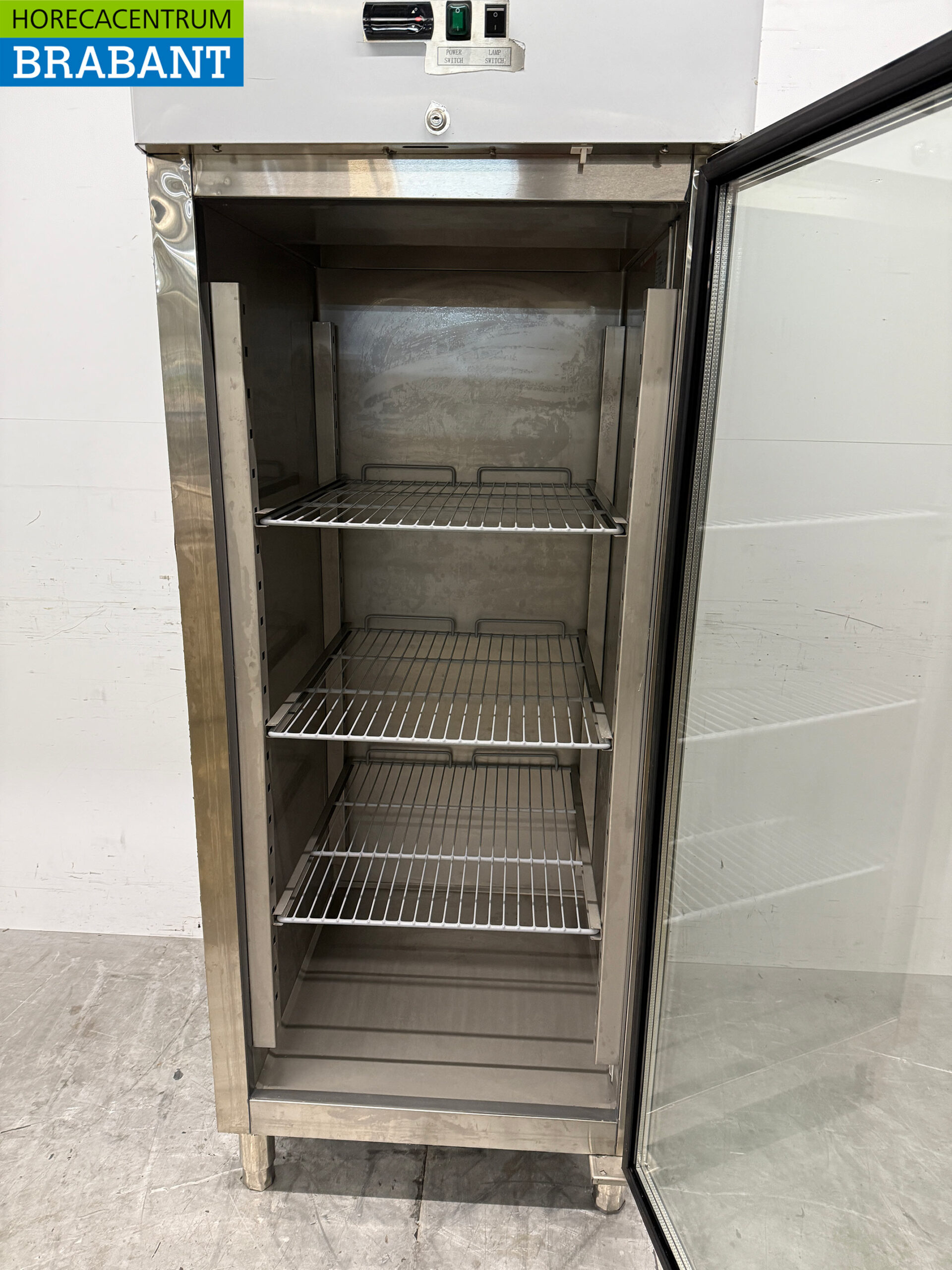 Edelstahl HCB Glastür Gefrierschrank Gefrierschrank mit Glastür 650 Liter 230V Horeca – Bild 4