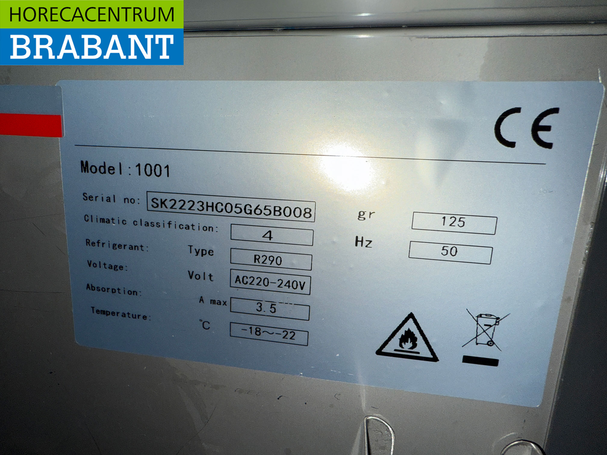 Edelstahl Gefrierschrank 650 Liter 230V Horeca – Bild 5