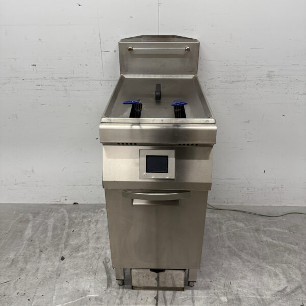 Fry Logic FLS 300 Fritteuse aus Edelstahl 22 Liter GAS + 230V Horeca