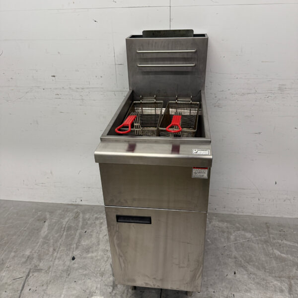Edelstahl Gastronomiebedarf FGF300 Friteuse 20 Liter GAS Catering