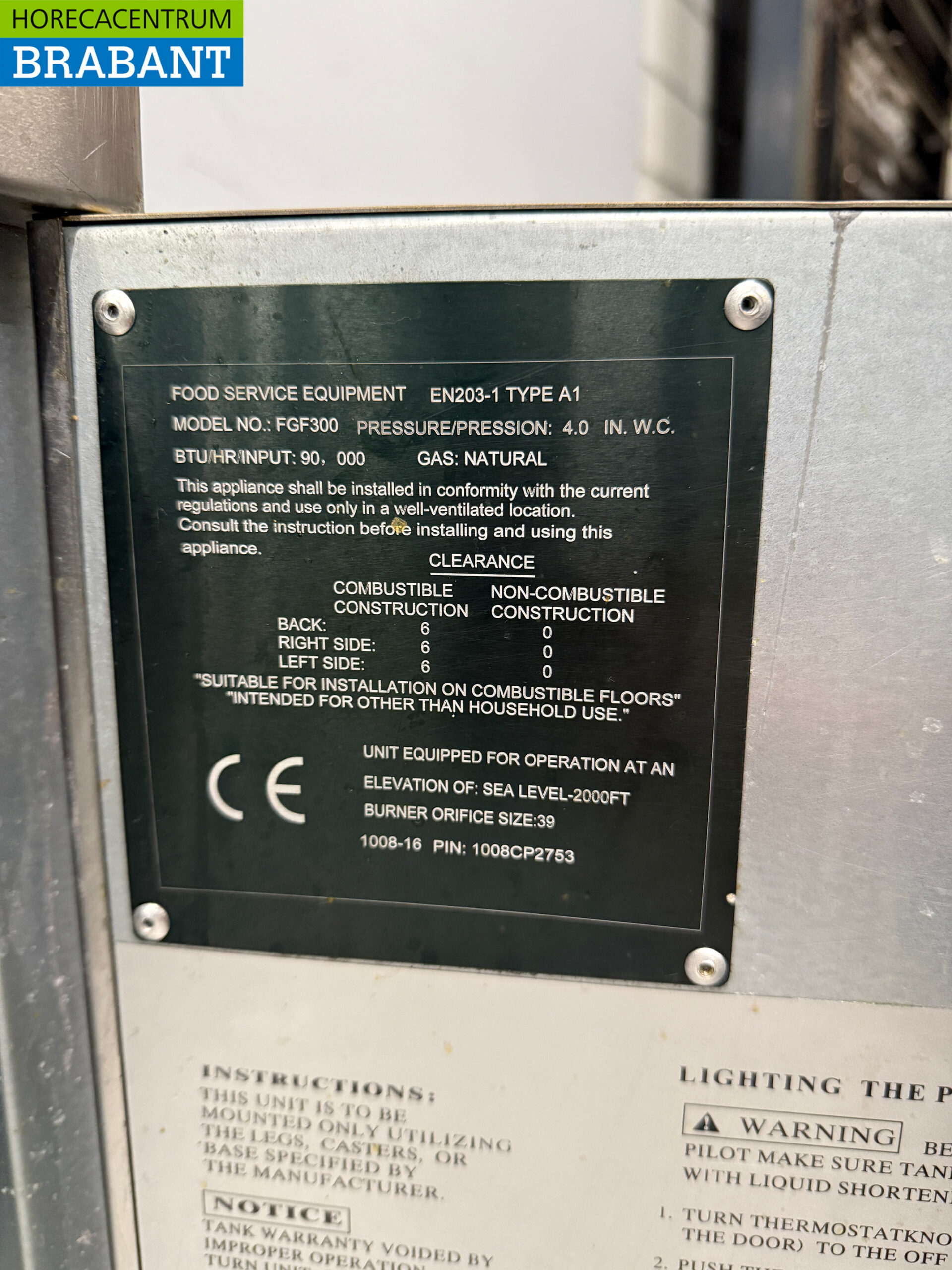 Edelstahl Gastronomiebedarf FGF300 Friteuse 20 Liter GAS Catering – Bild 6