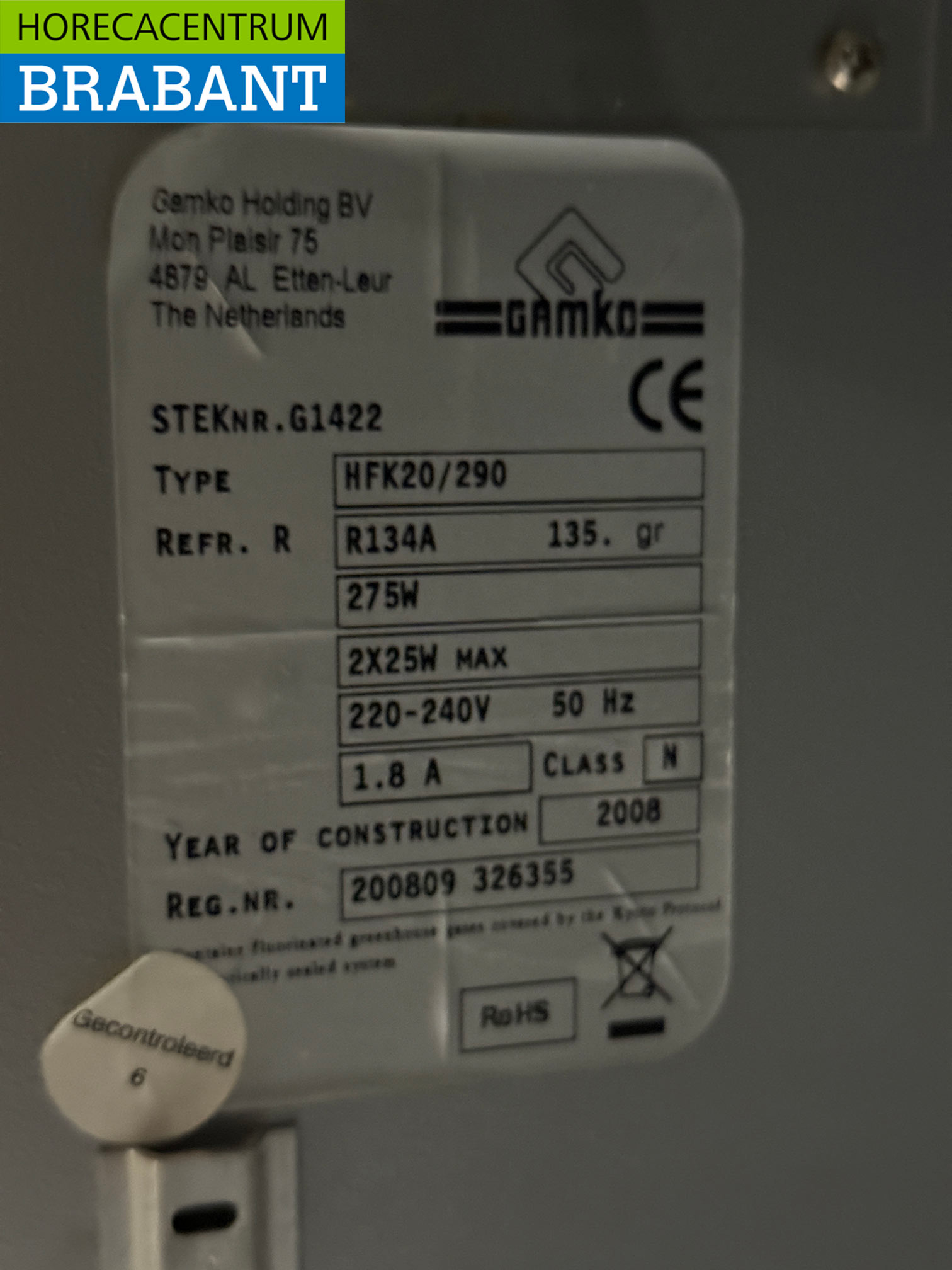 Gamko Bar Cooler 2 Klapptüren 111 cm 230V Horeca – Bild 6