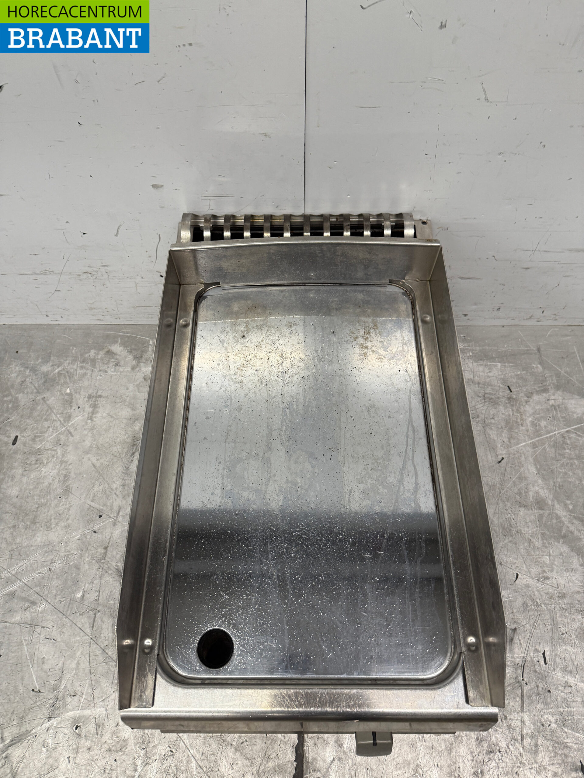 Edelstahl Zanussi Mirror Grillplatte 40 cm GAS Horeca – Bild 4