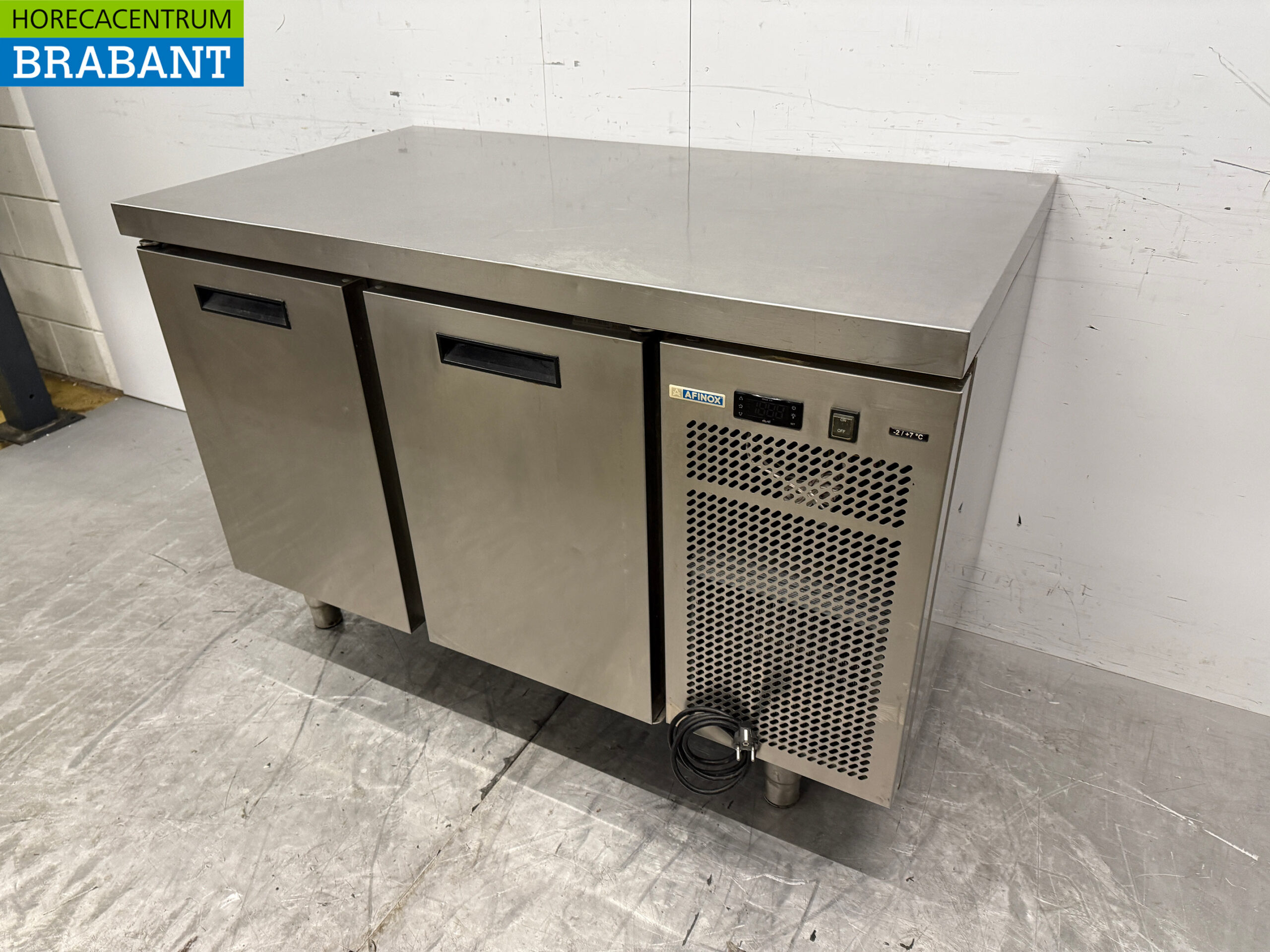 Edelstahl Afinox Kühltheke 2 Türen 126 cm 230V Horeca – Bild 2