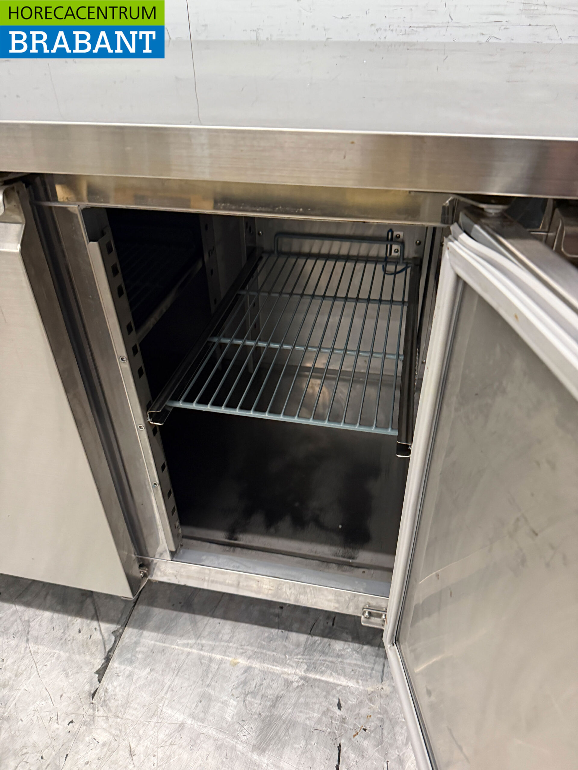 Ecofrost gekühlte Werkbank aus Edelstahl 3 Türen 179,5 cm 230V Horeca – Bild 5