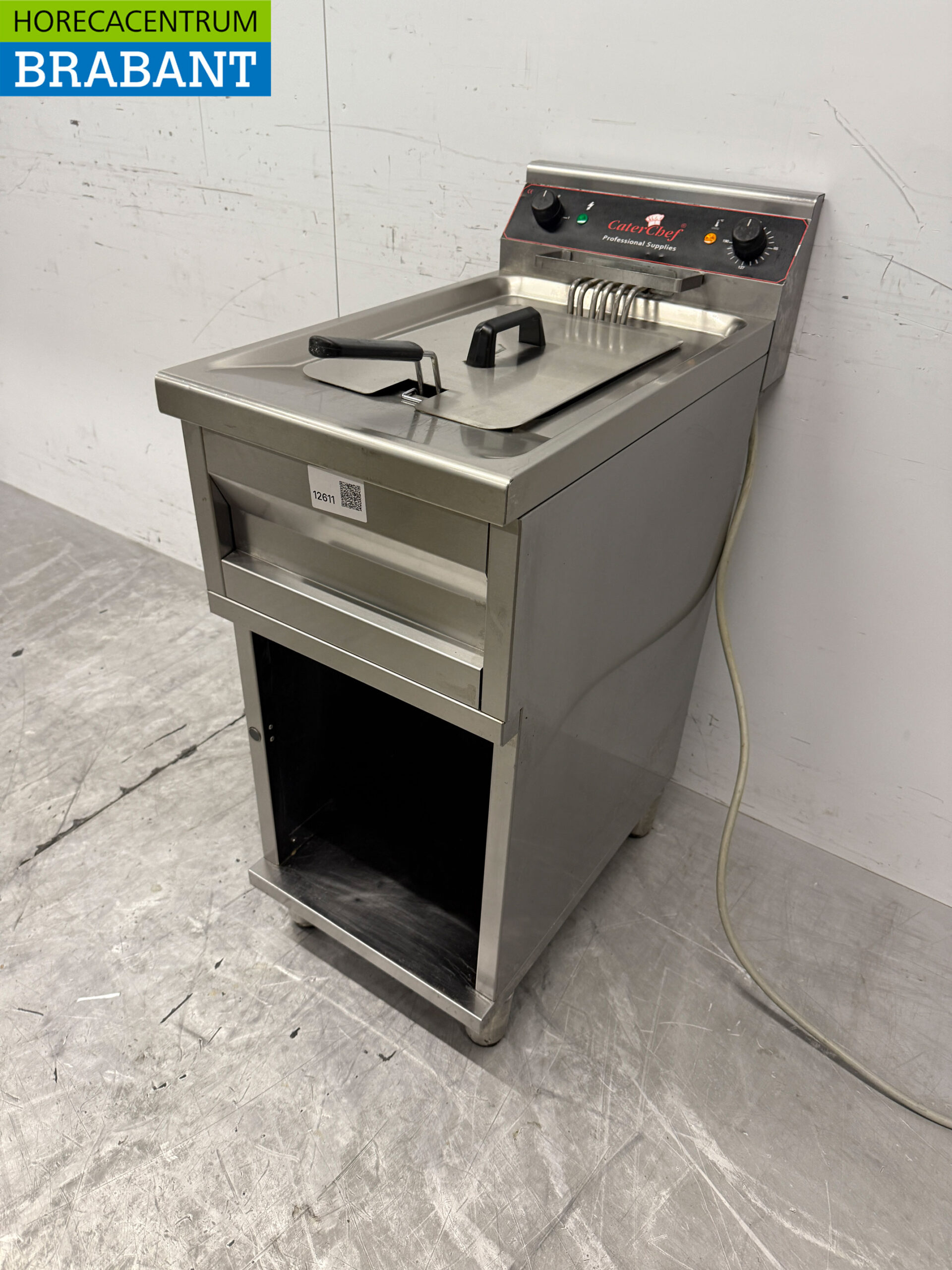 Edelstahl Friteuse 12 Liter 400V Horeca – Bild 2