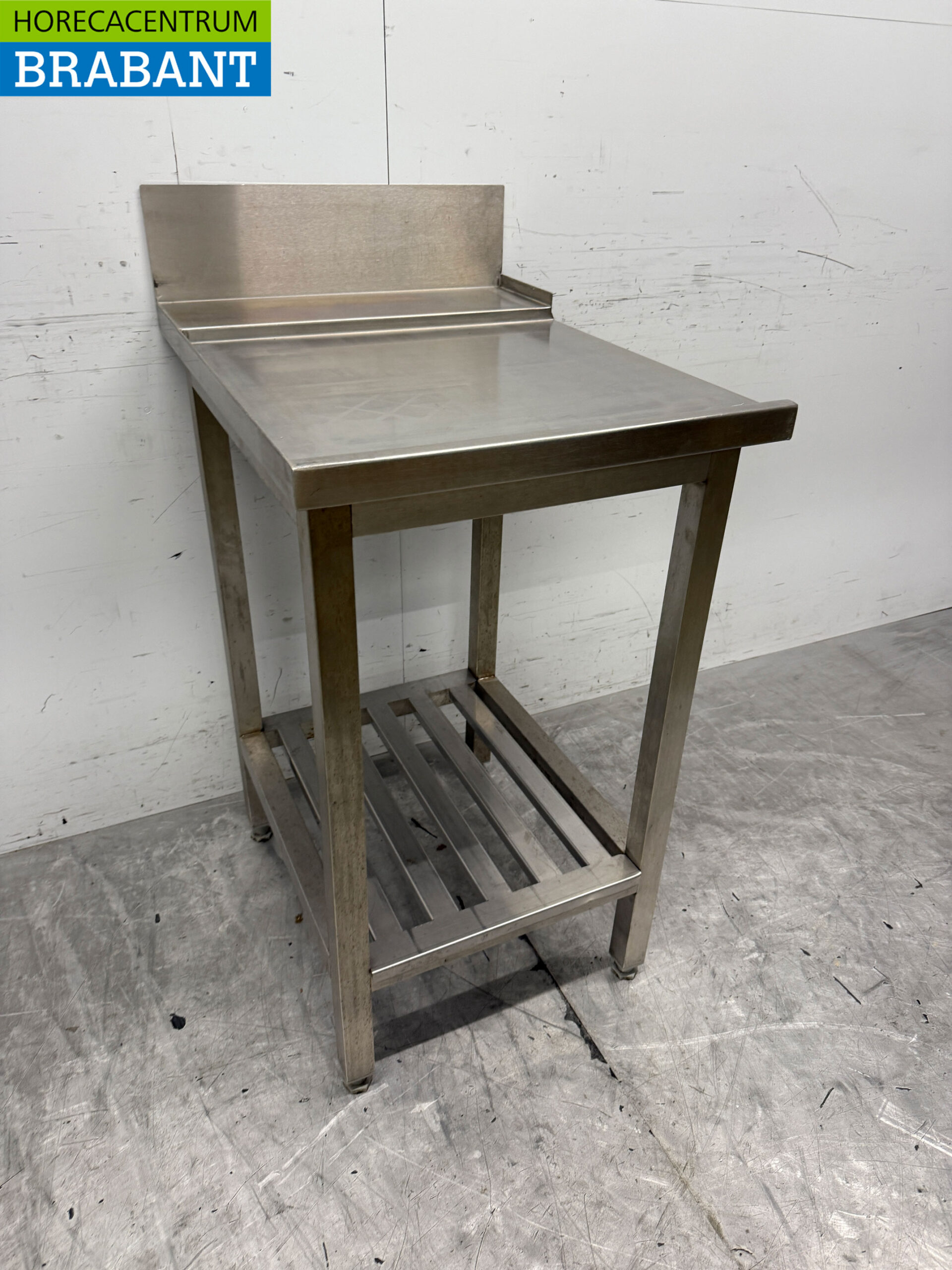 Edelstahl Abtropftisch für Durchschubspülmaschine 56 cm Horeca – Bild 2