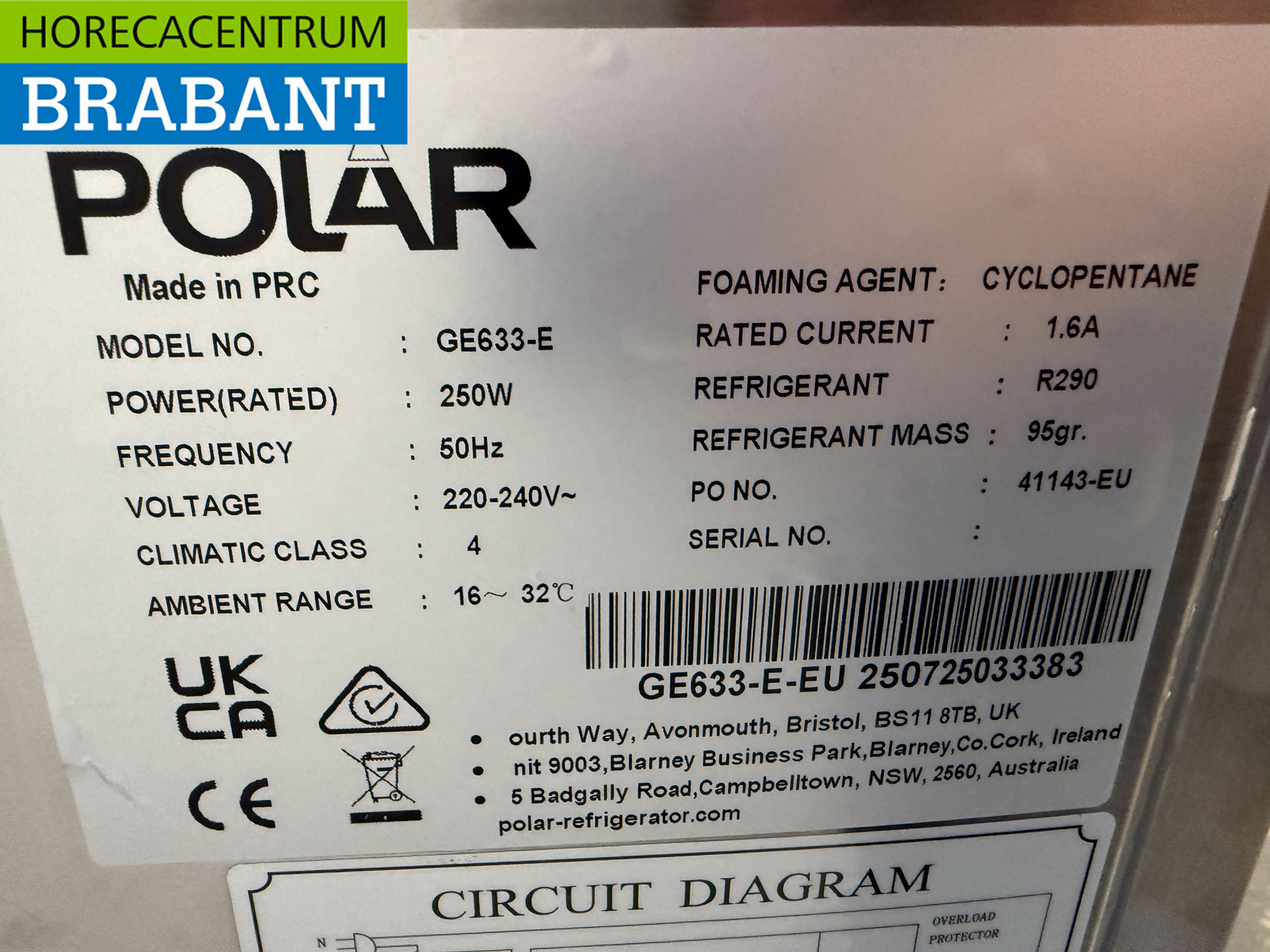 Polar GE633 Mobiler Bierkühler Fasskühler Bierzapfanlage mit Doppelzapfhahn und Zubehör 230V Horeca – Bild 5