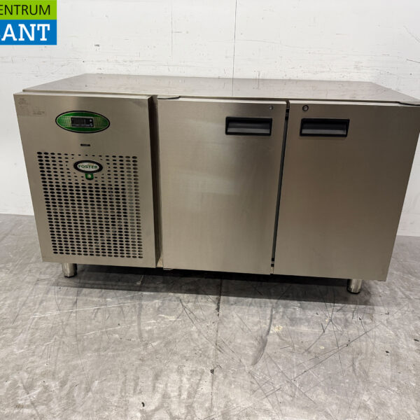 Edelstahl Foster gekühlte Werkbank 2 Türen 142 cm 230V Horeca
