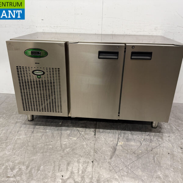 Edelstahl Foster gekühlte Werkbank 2 Türen 142 cm 230V Horeca