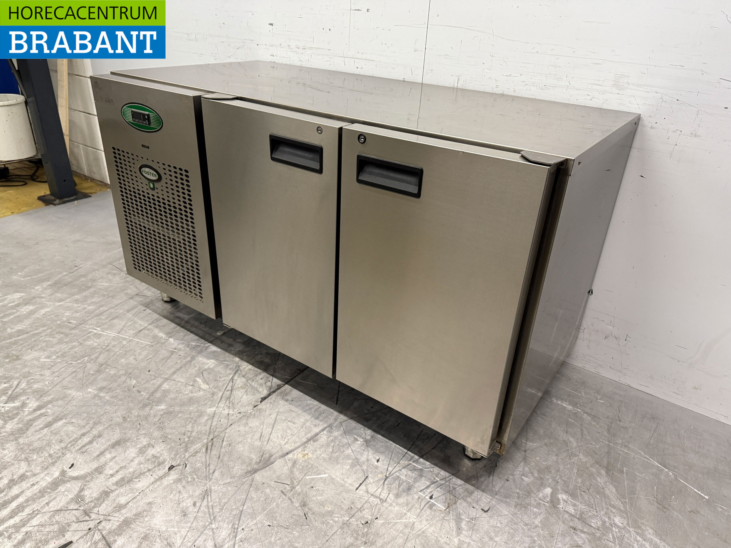 Edelstahl Foster gekühlte Werkbank 2 Türen 142 cm 230V Horeca – Bild 3