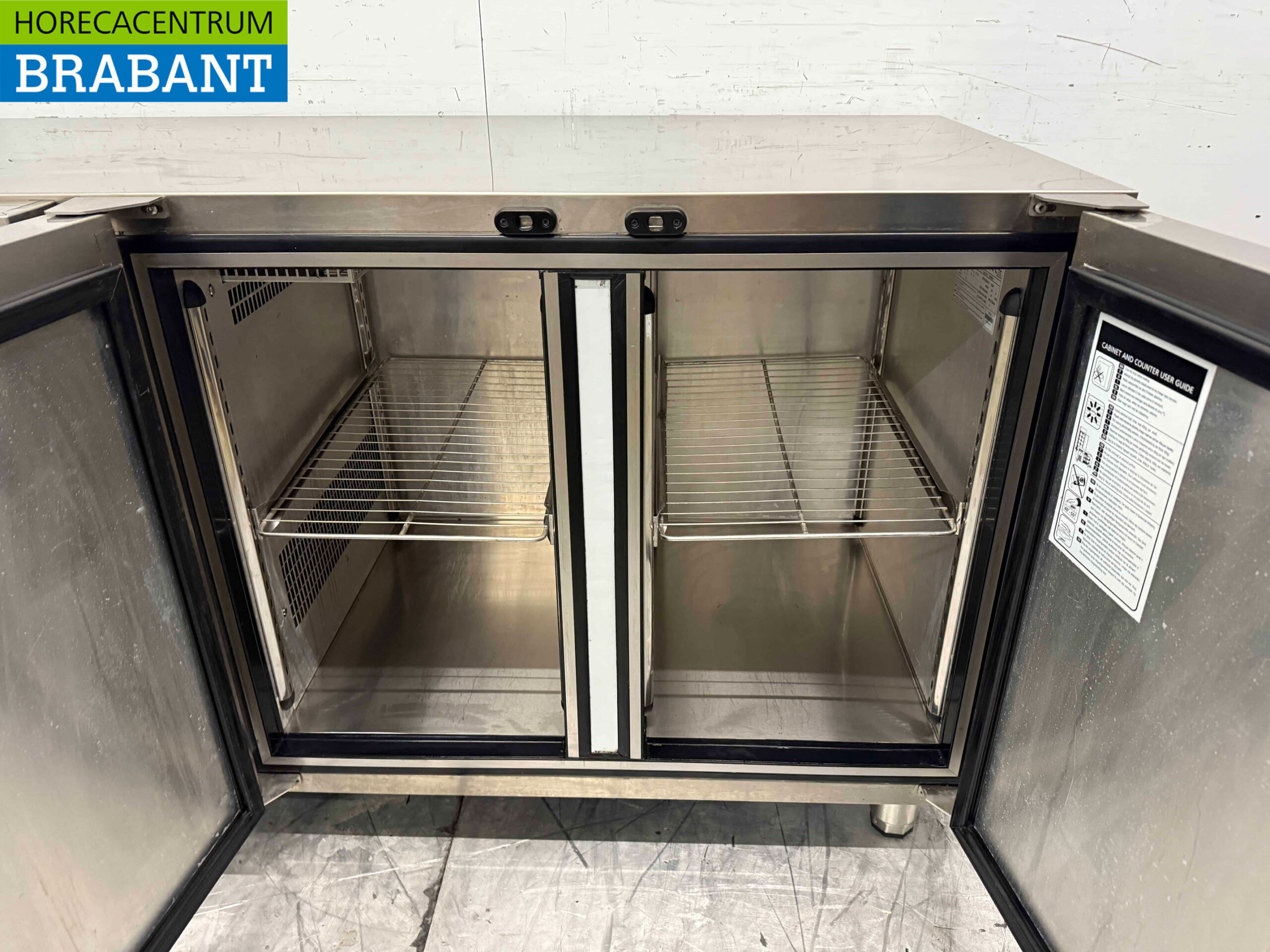 Edelstahl Foster gekühlte Werkbank 2 Türen 142 cm 230V Horeca – Bild 4