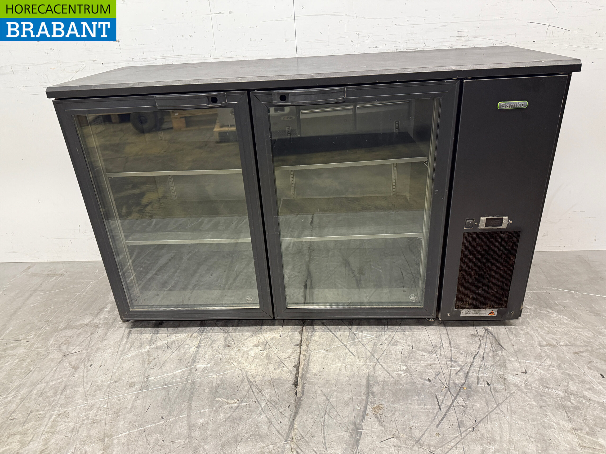 Gamko Bar Cooler 2 Glas Flügeltüren 143 cm 230V Horeca