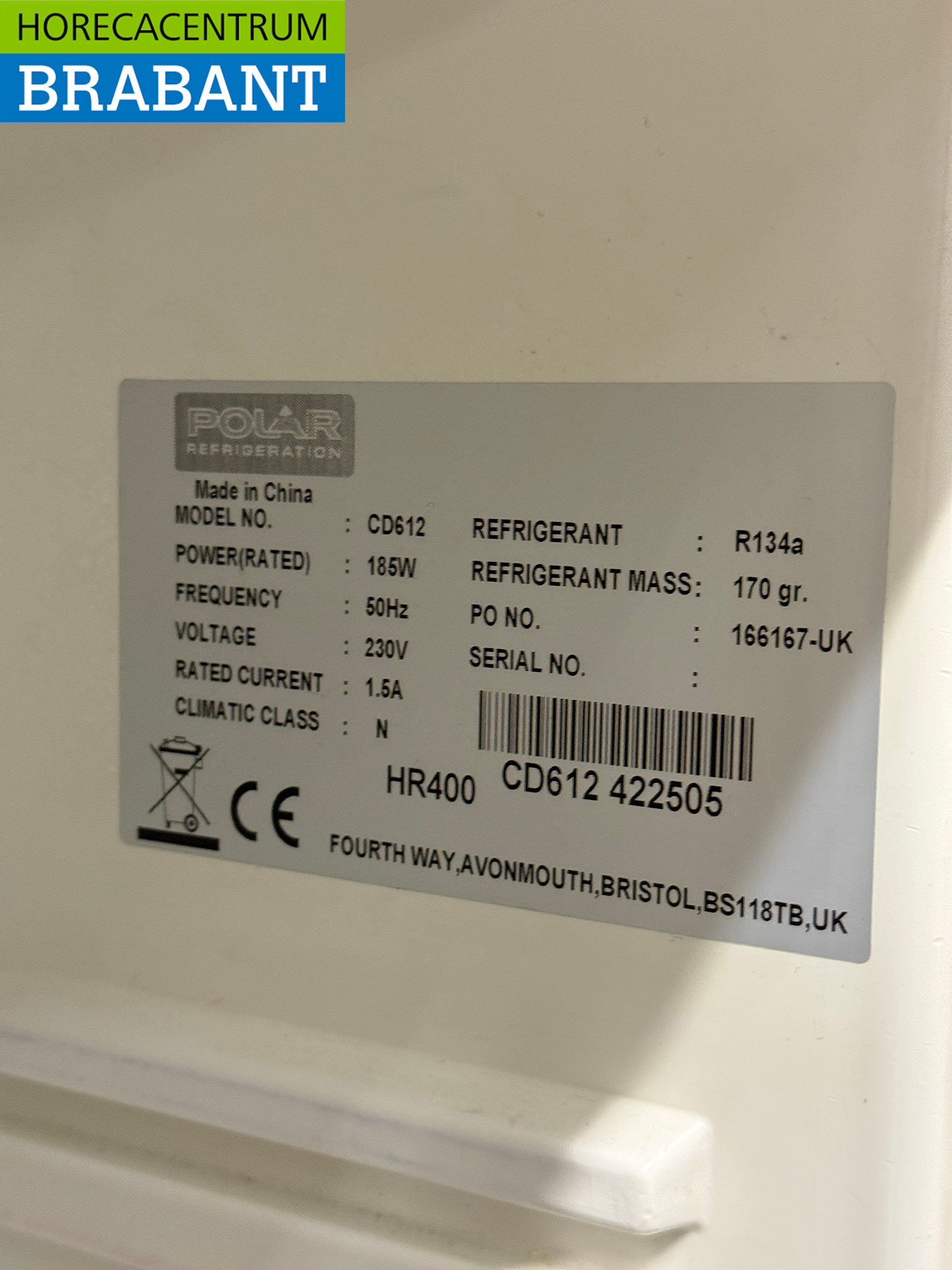 Polar Kühlung 400 Liter 230V Horeca – Bild 5