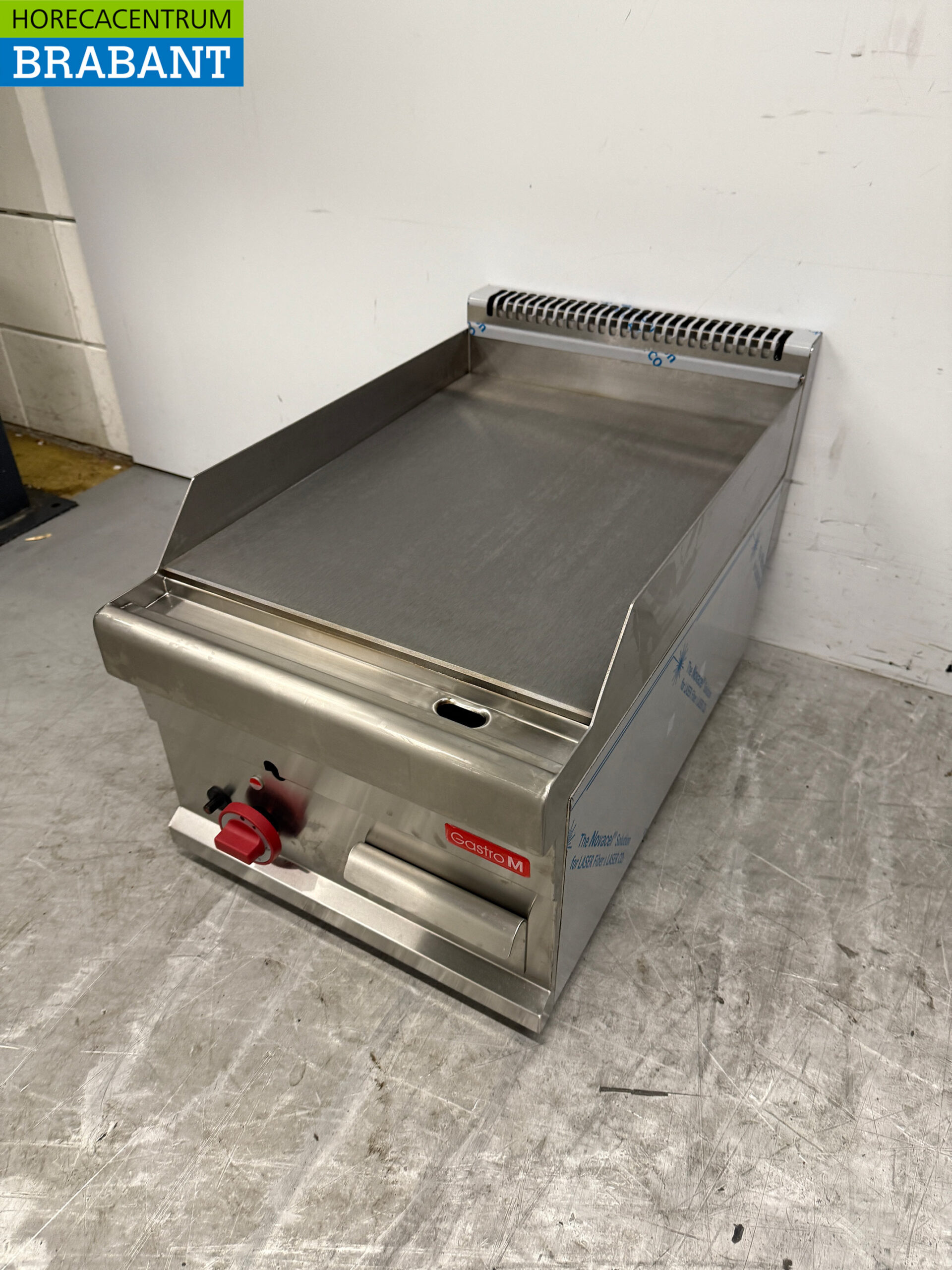 Edelstahl Gastro M Glatte Grillplatte Grillplatte 40 cm GAS Horeca – Bild 2