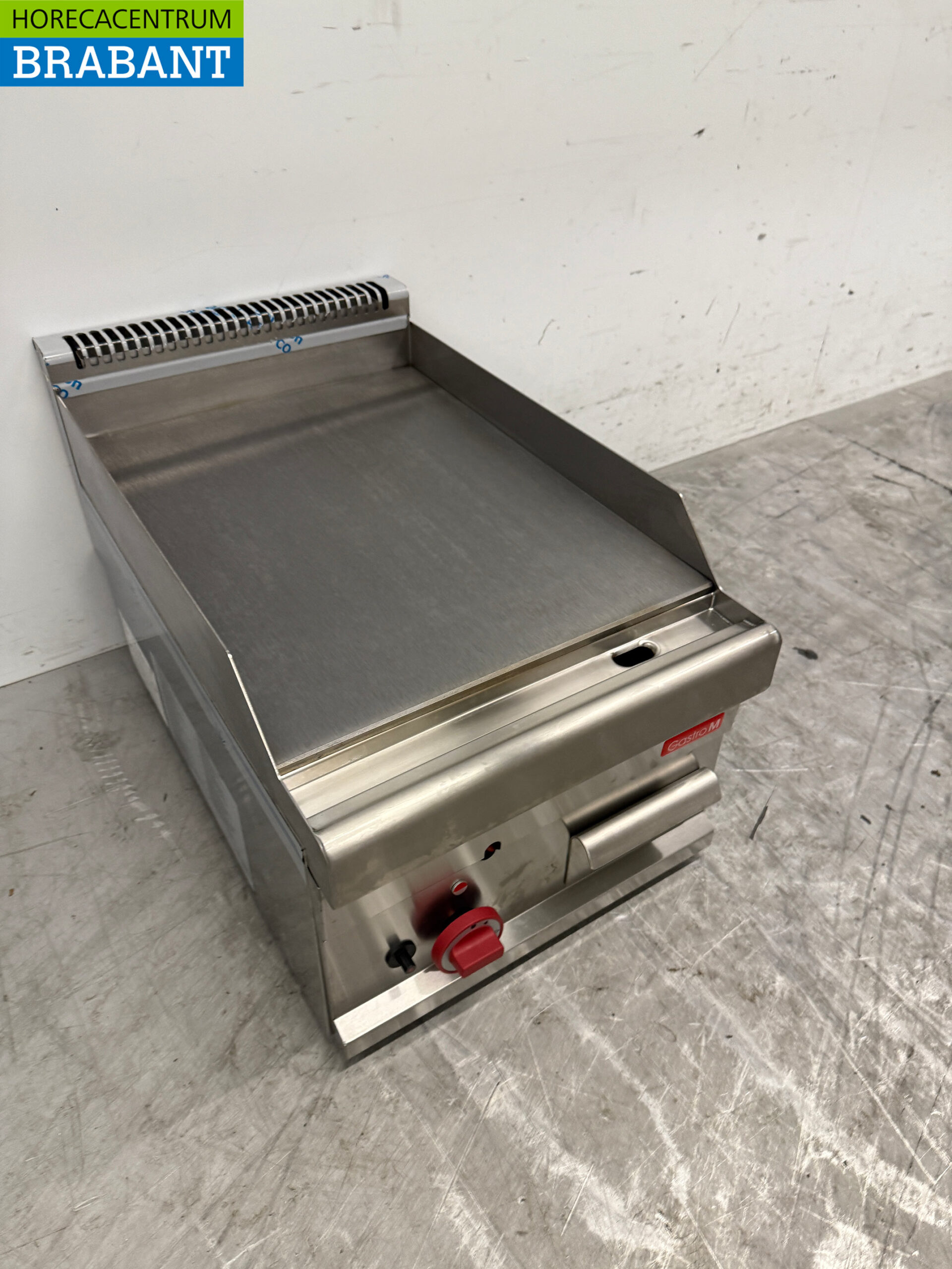 Edelstahl Gastro M Glatte Grillplatte Grillplatte 40 cm GAS Horeca – Bild 3