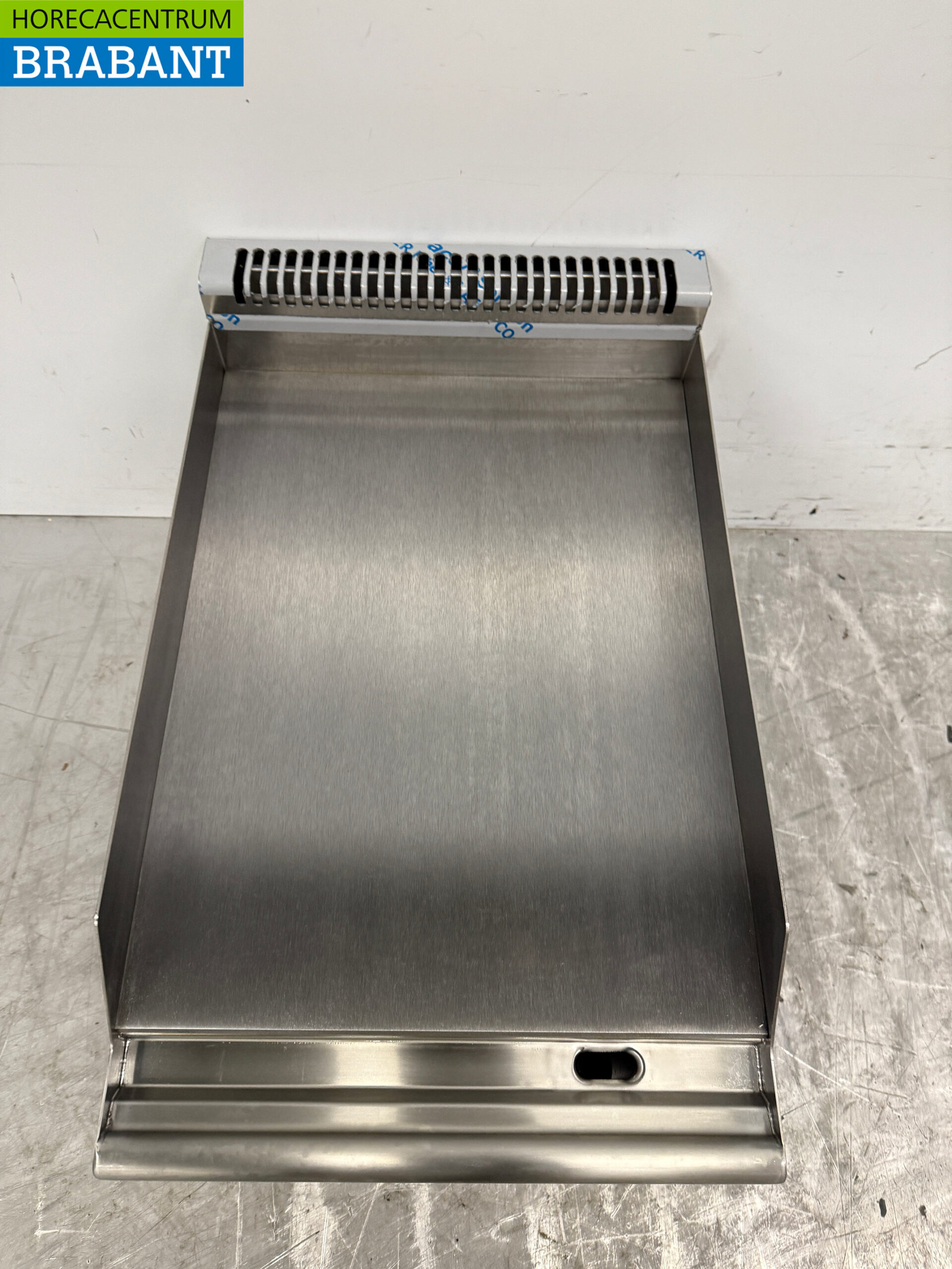 Edelstahl Gastro M Glatte Grillplatte Grillplatte 40 cm GAS Horeca – Bild 4