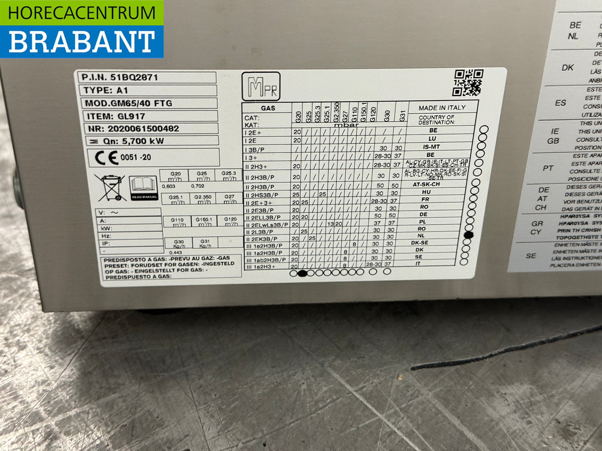 Edelstahl Gastro M Glatte Grillplatte Grillplatte 40 cm GAS Horeca – Bild 5