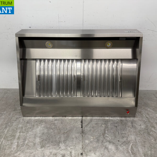 Edelstahl-Dunstabzugshaube Premium-line Motor 1500 Kubikmeter schräges Modell 140 cm 230V Horeca