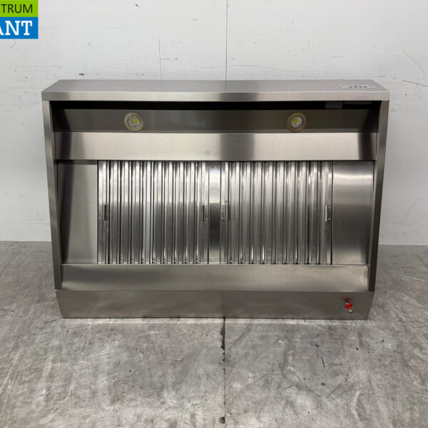 Edelstahl-Dunstabzugshaube Premium-line Motor 1500 Kubikmeter schräges Modell 140 cm 230V Horeca