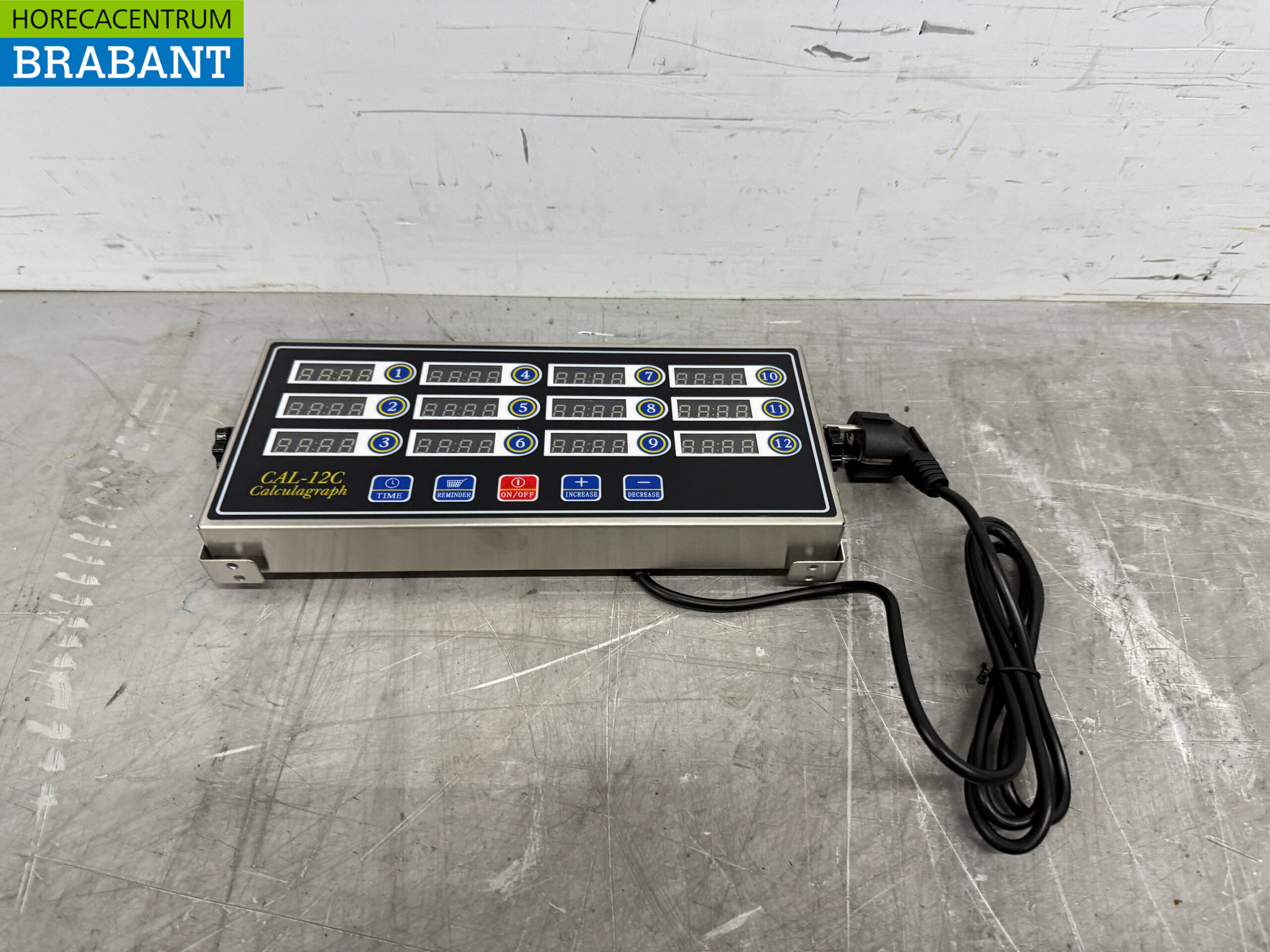 Digitaler Kochtimer aus Edelstahl 12 Kanäle 230V Catering