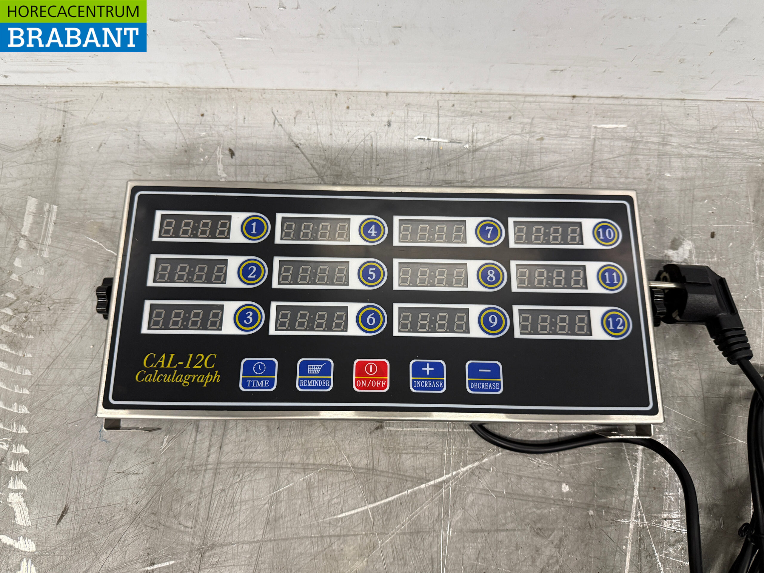 Digitaler Kochtimer aus Edelstahl 12 Kanäle 230V Catering – Bild 4