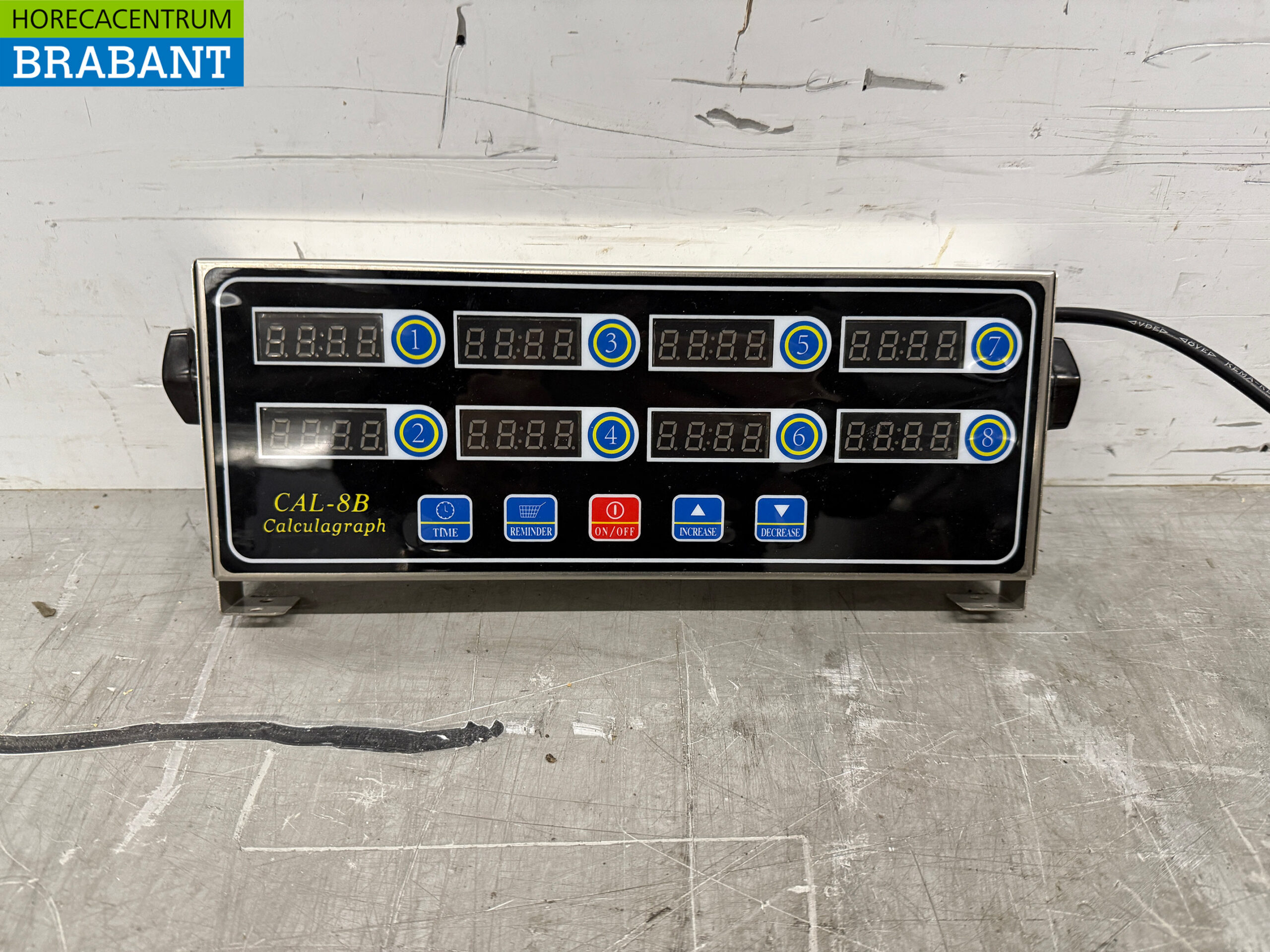 Digitaler Kochtimer aus Edelstahl 8 Kanäle 230V Catering