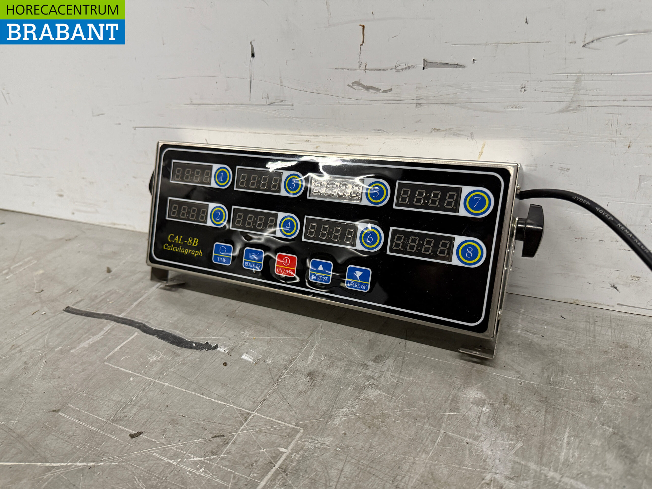 Digitaler Kochtimer aus Edelstahl 8 Kanäle 230V Catering – Bild 3