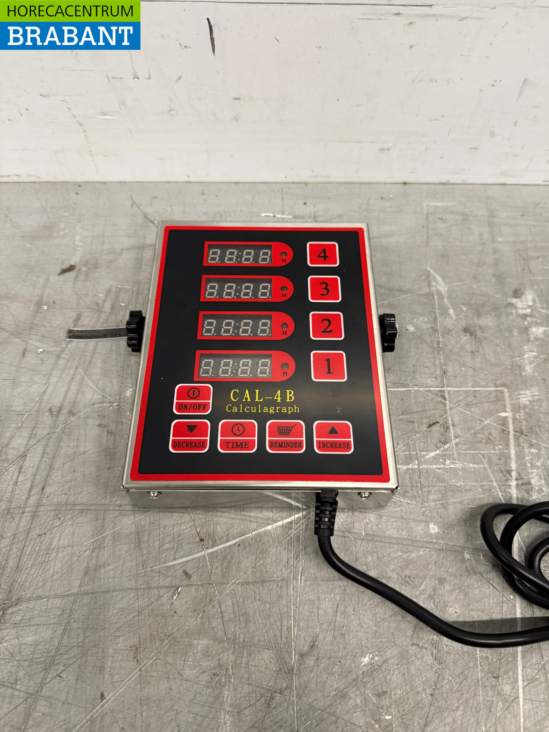 Digitaler Kochtimer aus Edelstahl 4 Kanäle 230V Catering