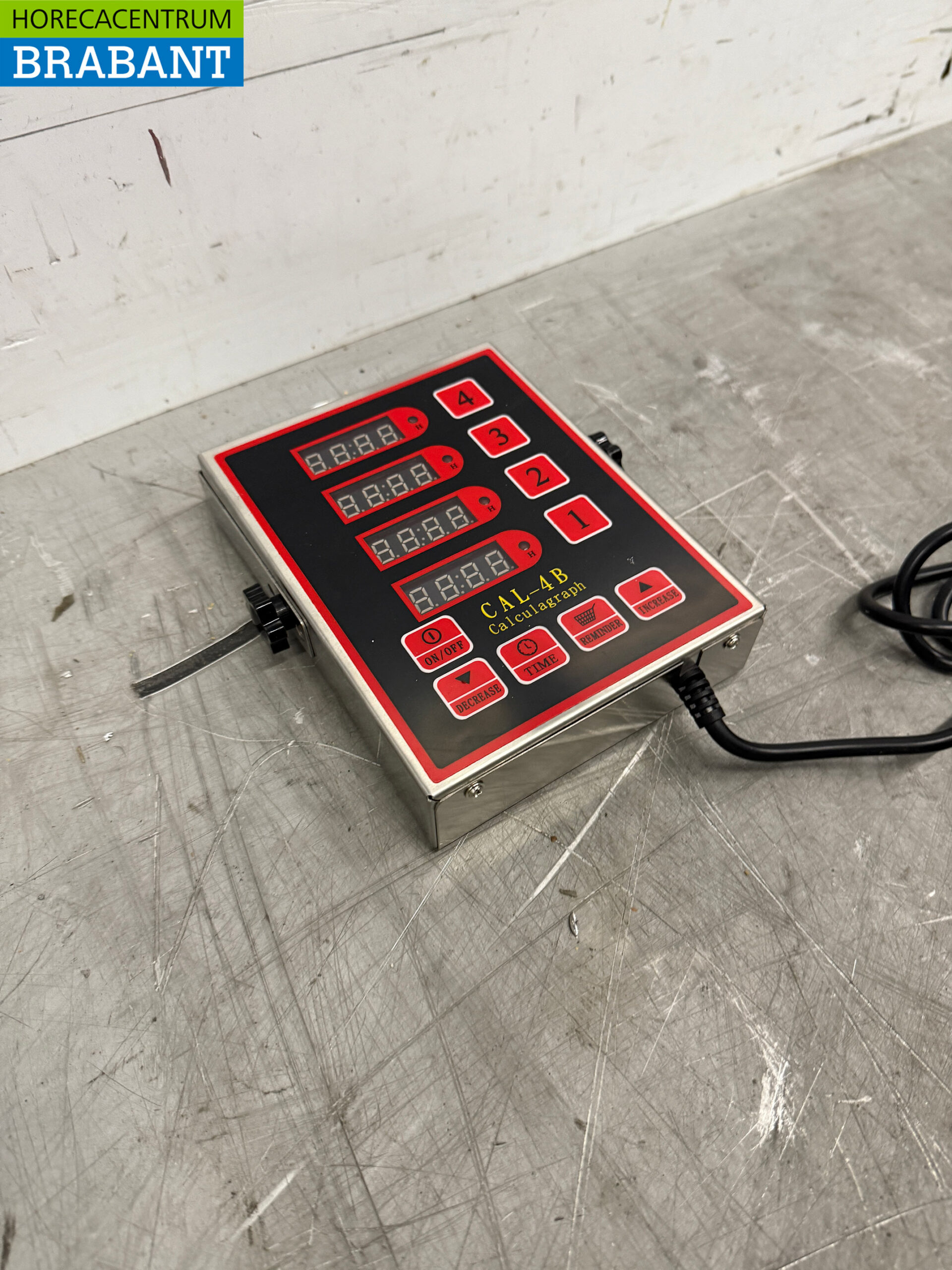 Digitaler Kochtimer aus Edelstahl 4 Kanäle 230V Catering – Bild 2