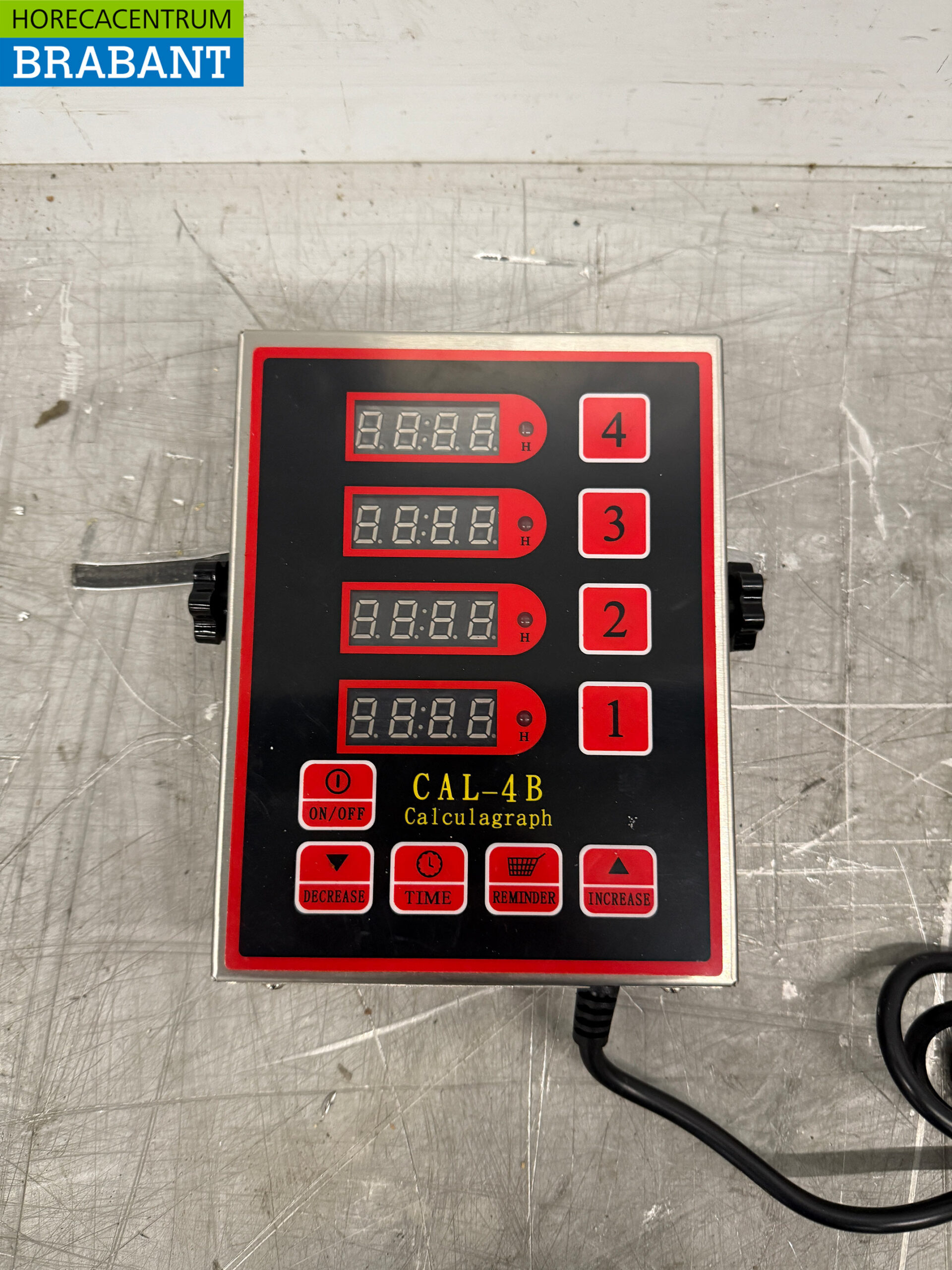 Digitaler Kochtimer aus Edelstahl 4 Kanäle 230V Catering – Bild 4