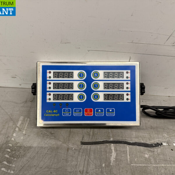 Digitaler Kochtimer aus Edelstahl 6 Kanäle 230V Catering