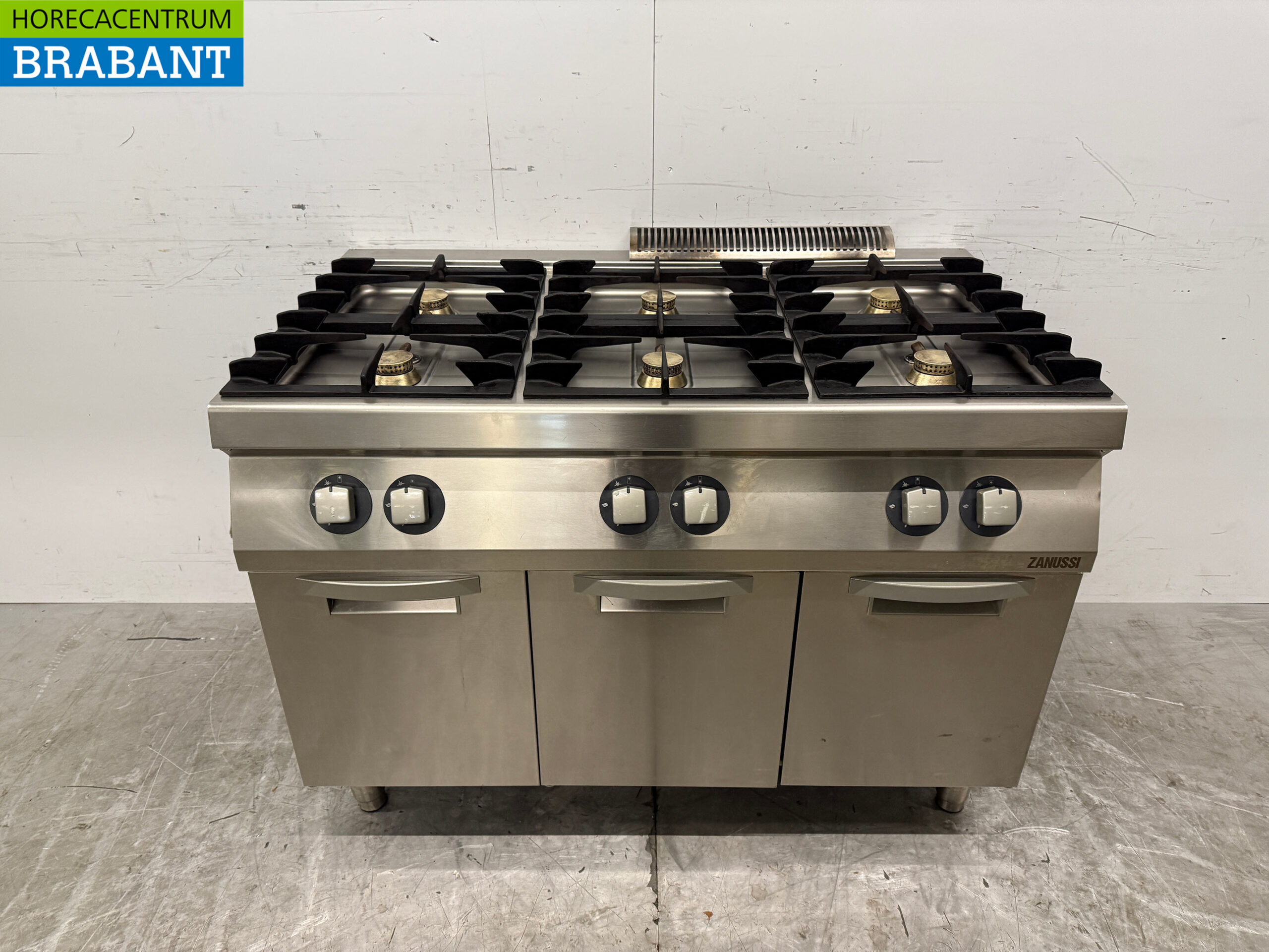 Zanussi 6-Flammen-Herd aus Edelstahl 120 cm GAS Catering