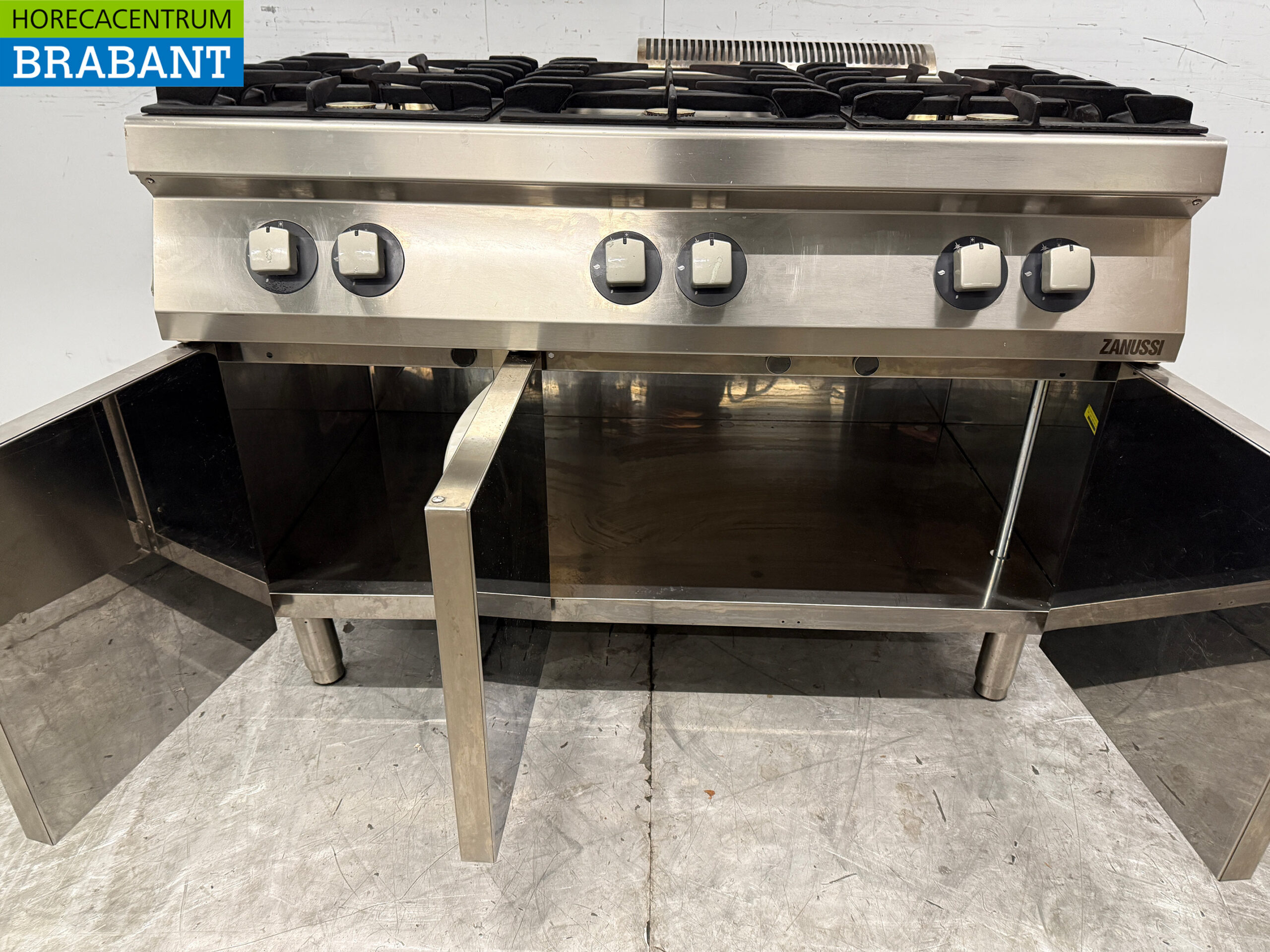 Zanussi 6-Flammen-Herd aus Edelstahl 120 cm GAS Catering – Bild 5