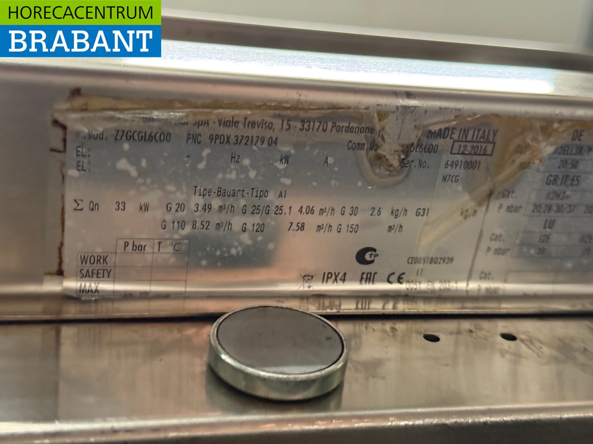 Zanussi 6-Flammen-Herd aus Edelstahl 120 cm GAS Catering – Bild 6