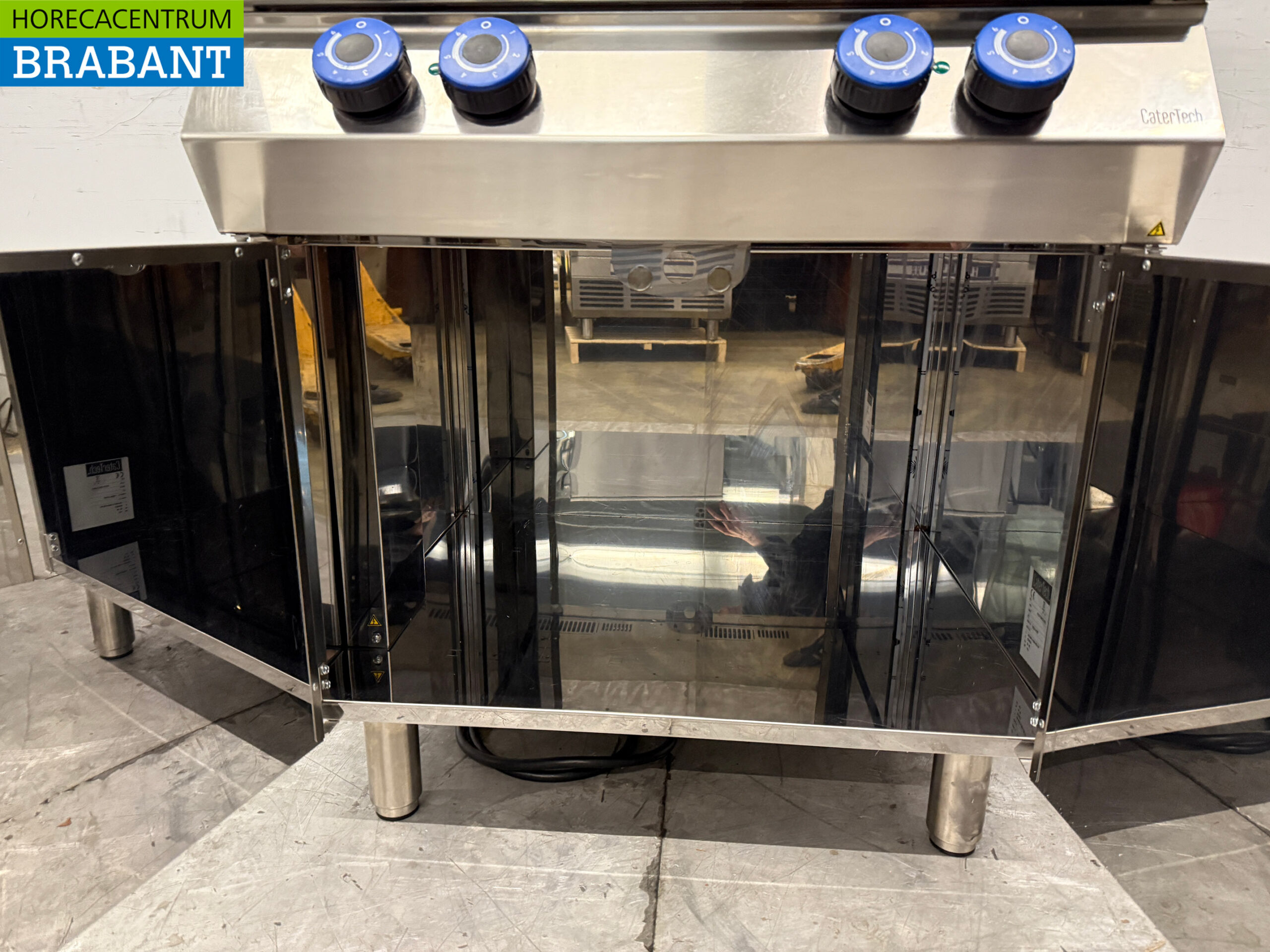 Catertech 4-Flammen-Elektroherd aus Edelstahl 400V Catering – Bild 5