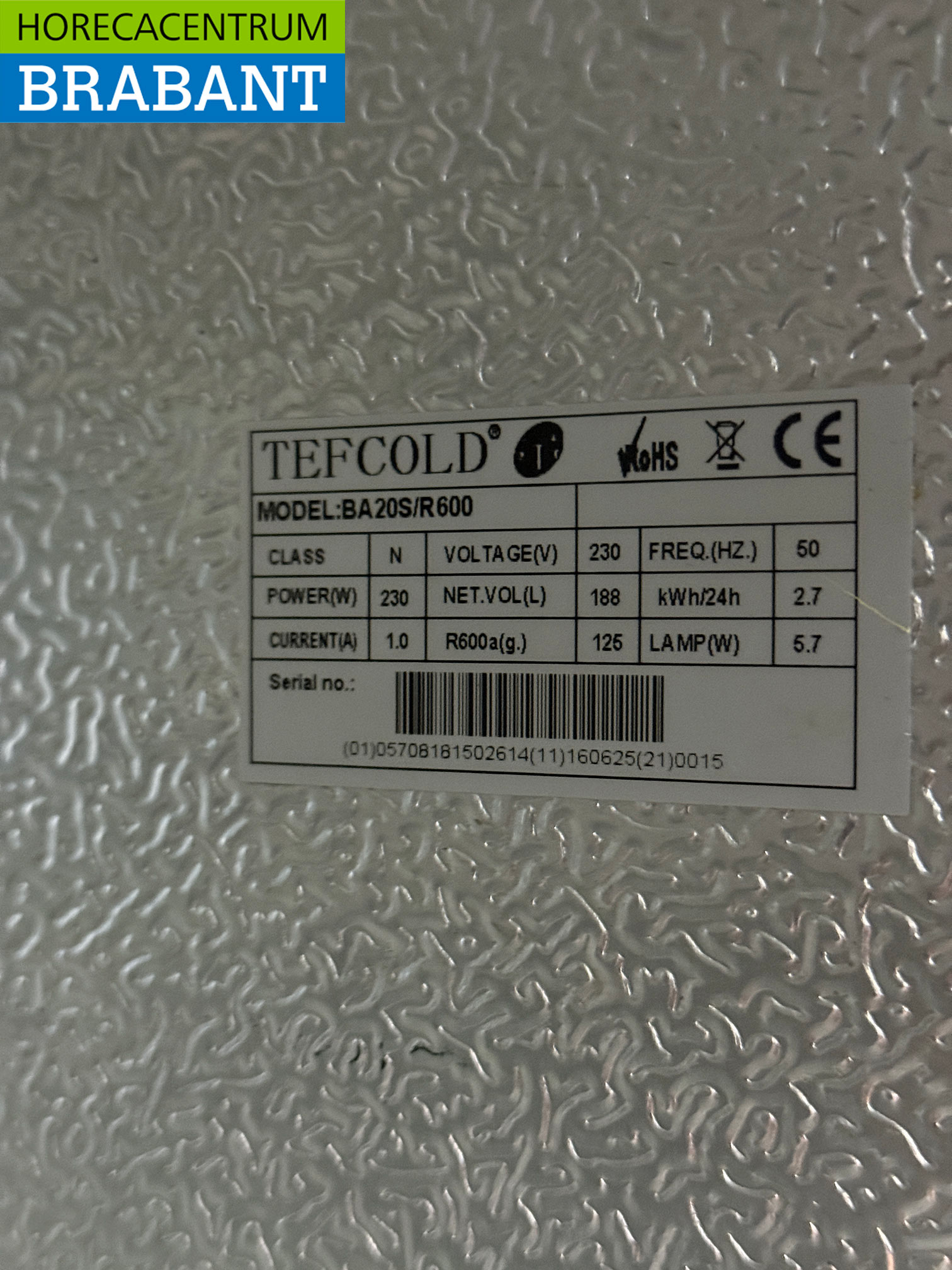 Tefcold Bar Cooler 2 Glas-Schiebetüren 90 cm 230V Horeca – Bild 5